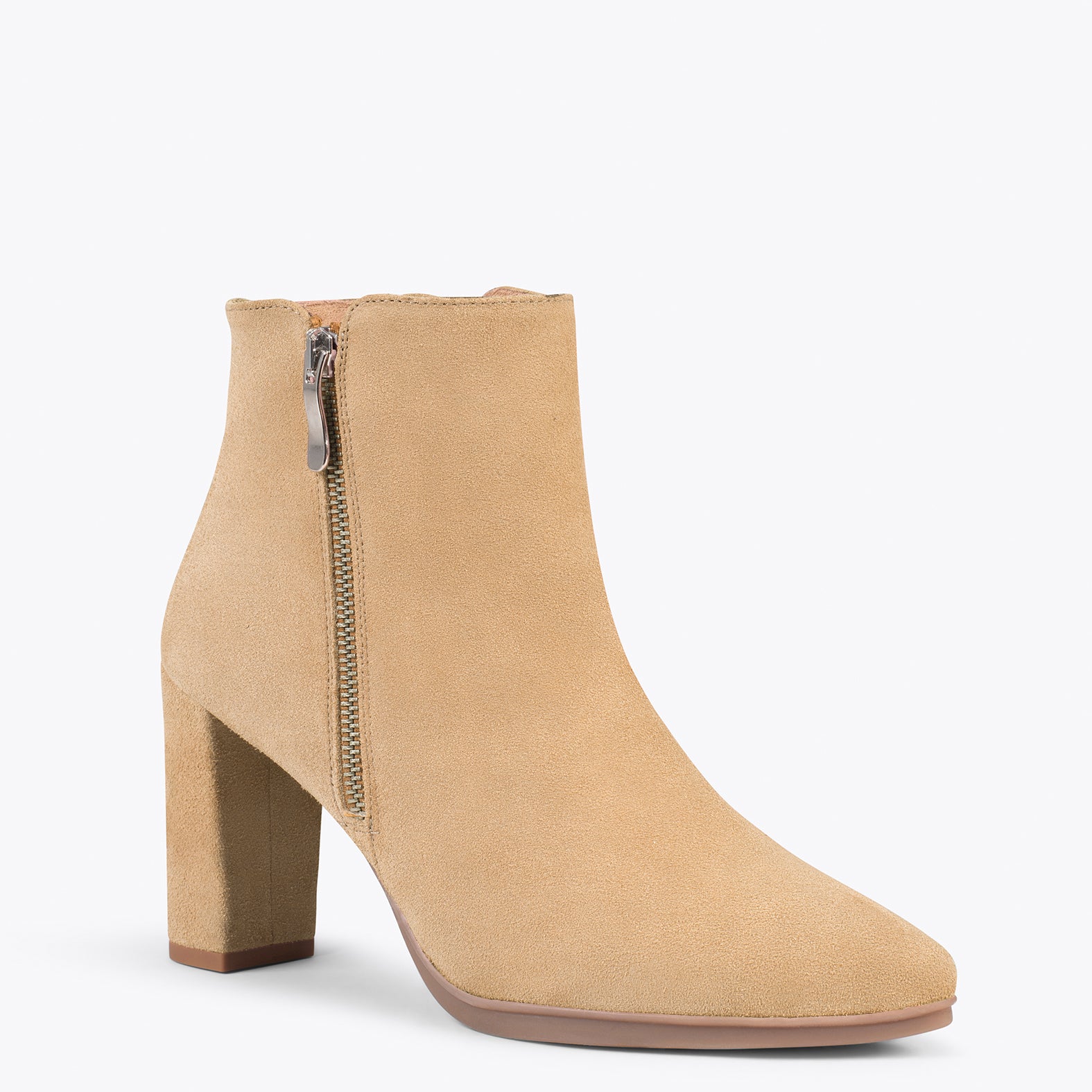 BOTÍN URBAN – Botines de tacón alto BEIGE