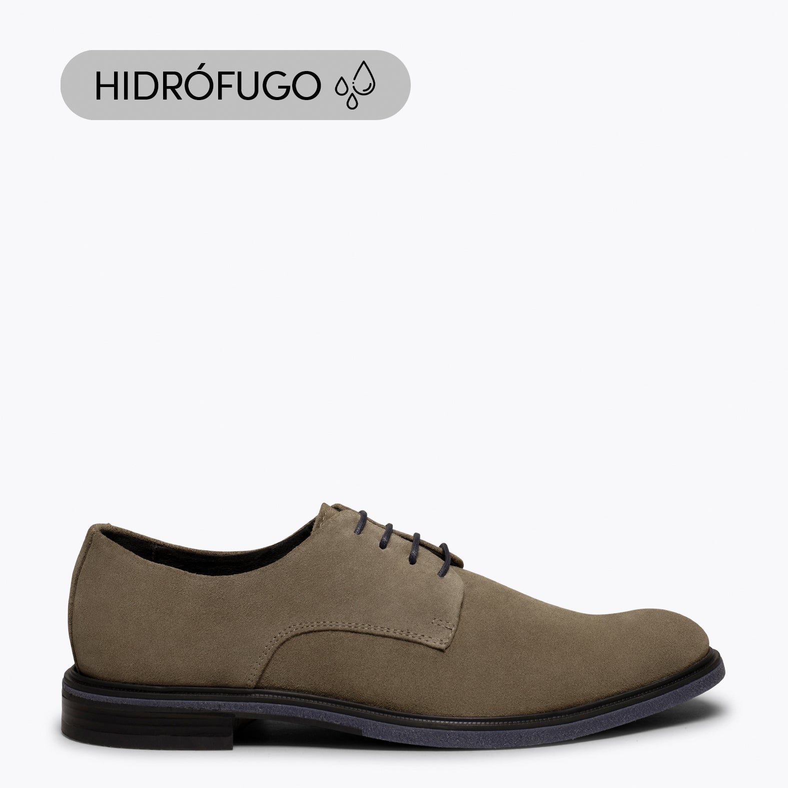 HARVARD- TAUPE water-repellent shoe for men