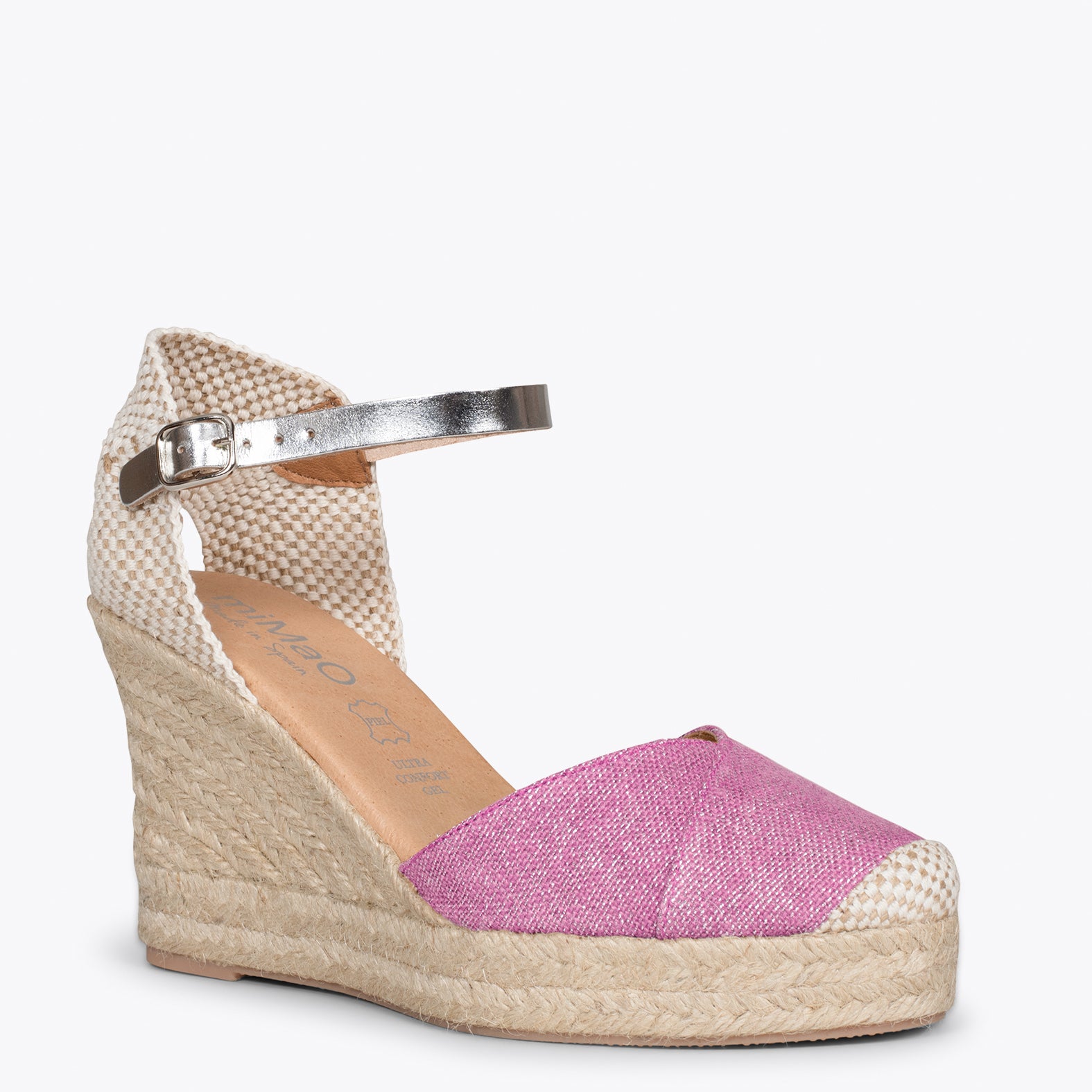 CONIL – Cuñas de esparto FUCSIA de lino