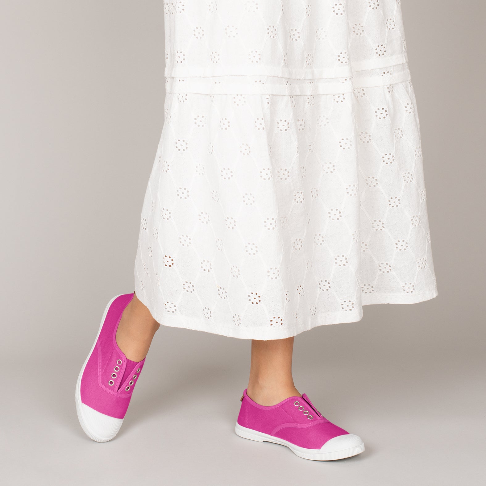 WAY - Zapatillas sin cordones de lona FUCSIA