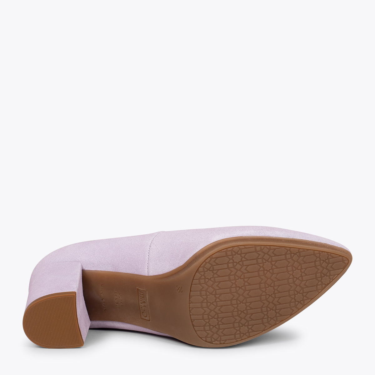 URBAN S - Zapatos de tacón medio de ante LILA