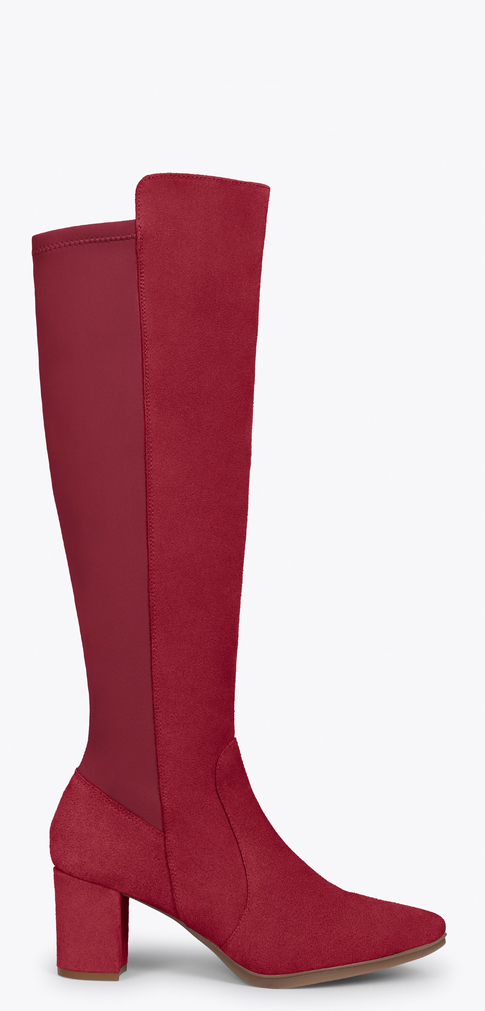 SUNSET – Botas de tacón elásticas GRANATE - miMaO ®