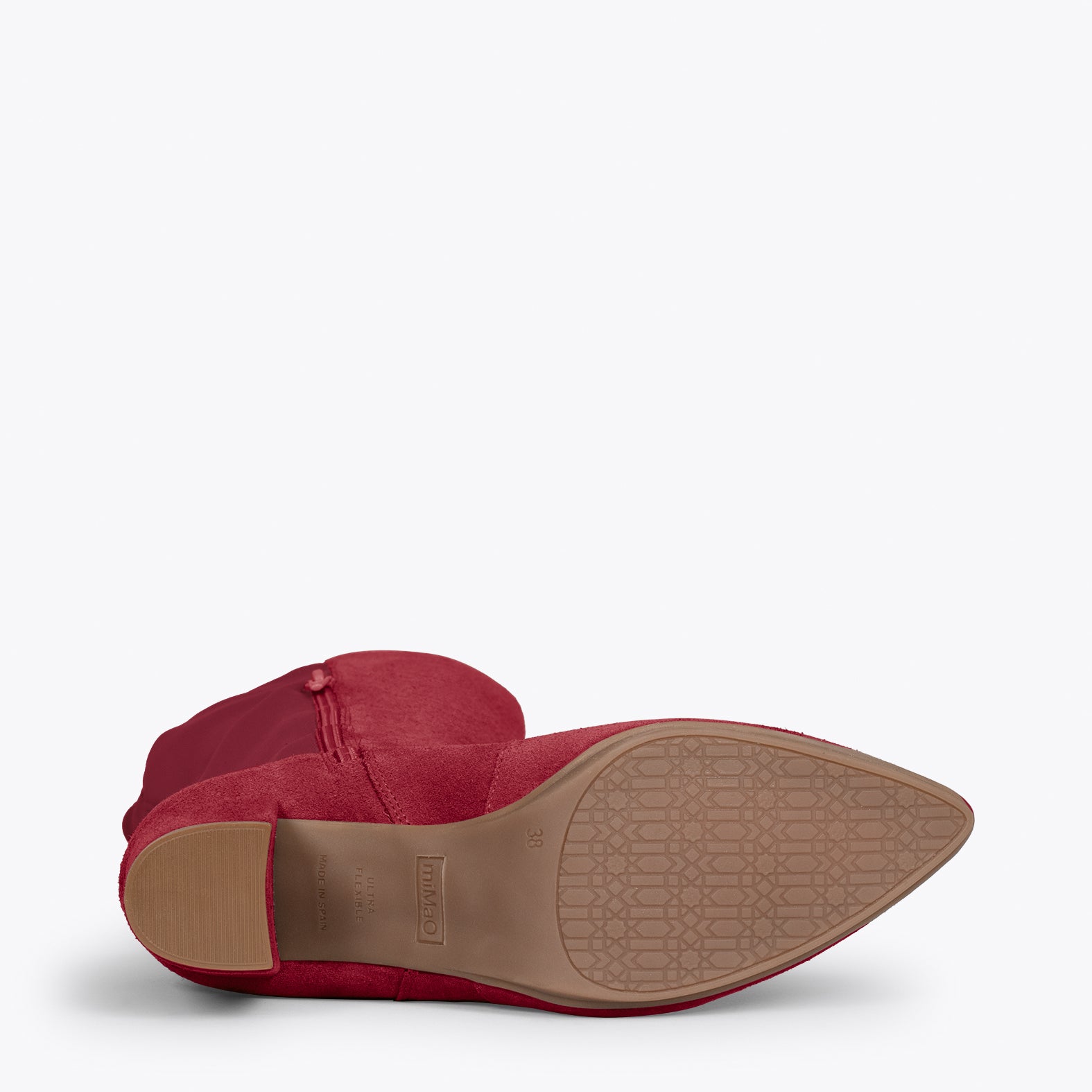 SUNSET – Botas de tacón elásticas GRANATE - miMaO ®