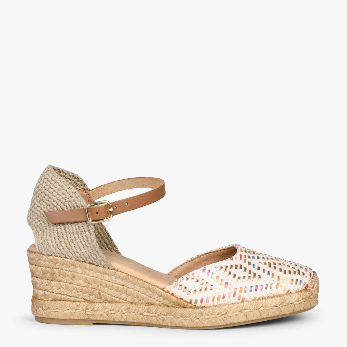 JAVEA – WHITE raffia espadrilles