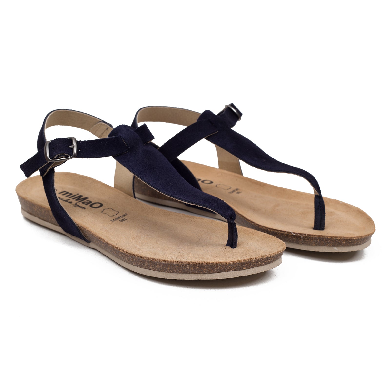 BIO GREEN - Sandalia plana AZUL MARINO - miMaO ShopOnline