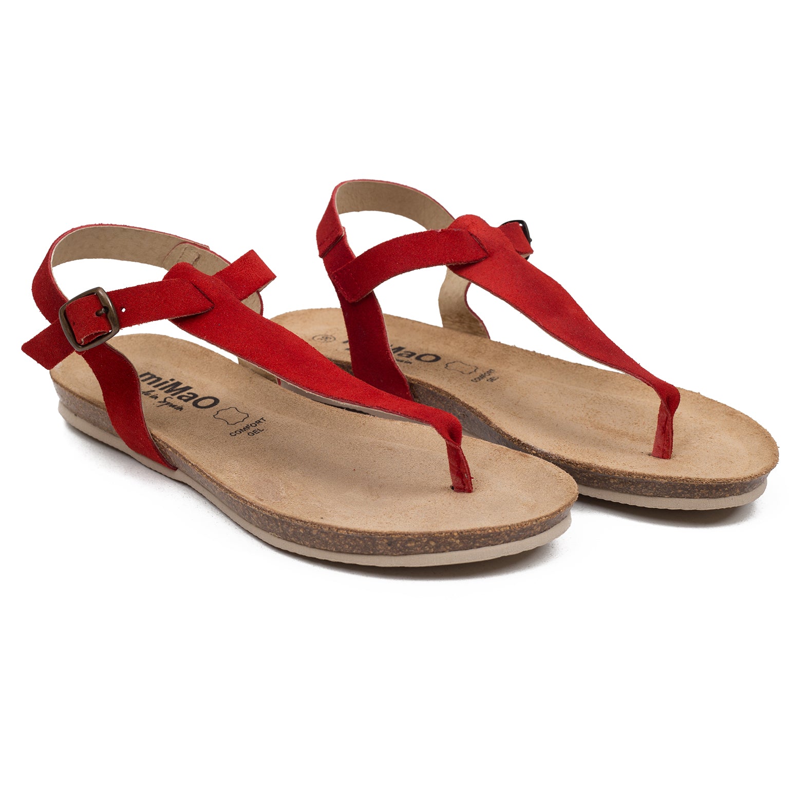 BIO GREEN - Sandalia plana ROJO - miMaO ShopOnline