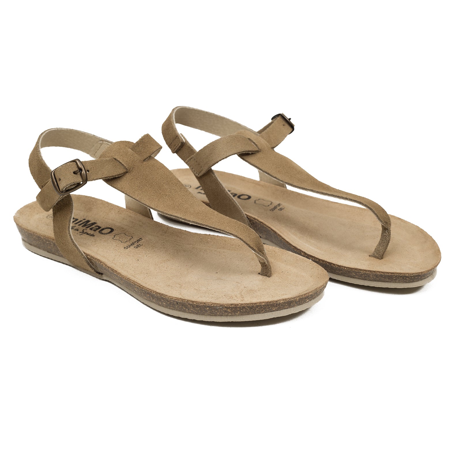 BIO GREEN - Sandalia plana BEIGE - miMaO ShopOnline