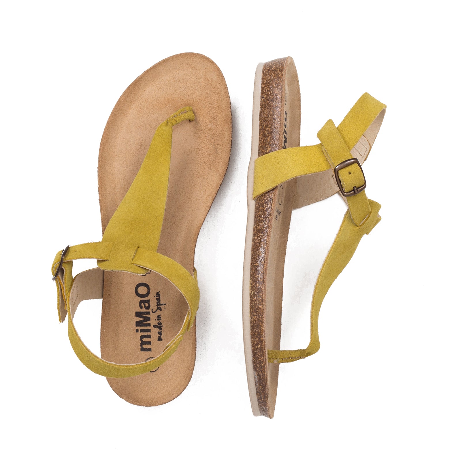BIO GREEN - Sandalia plana AMARILLO - miMaO ShopOnline