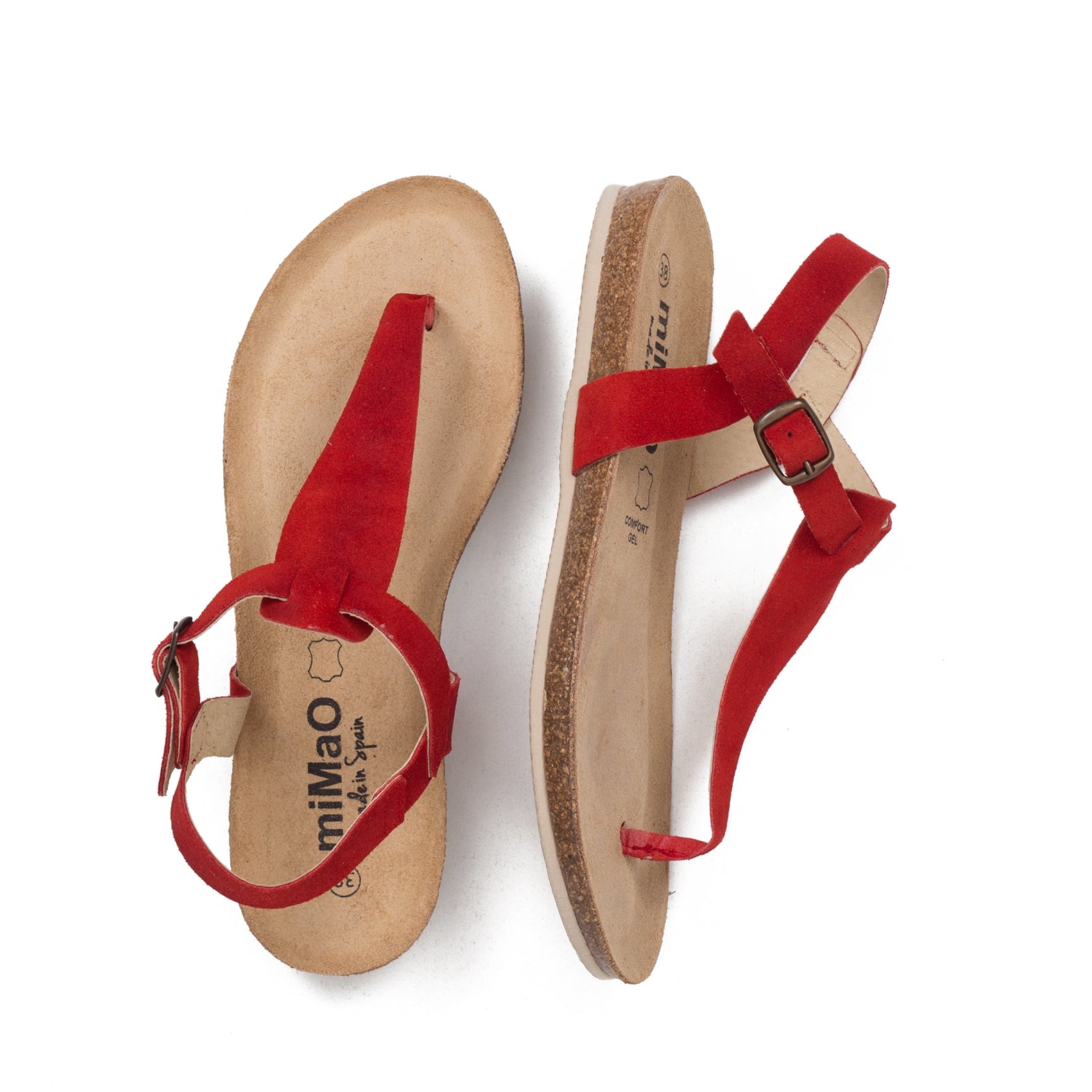 BIO GREEN - Sandalia plana ROJO - miMaO ShopOnline