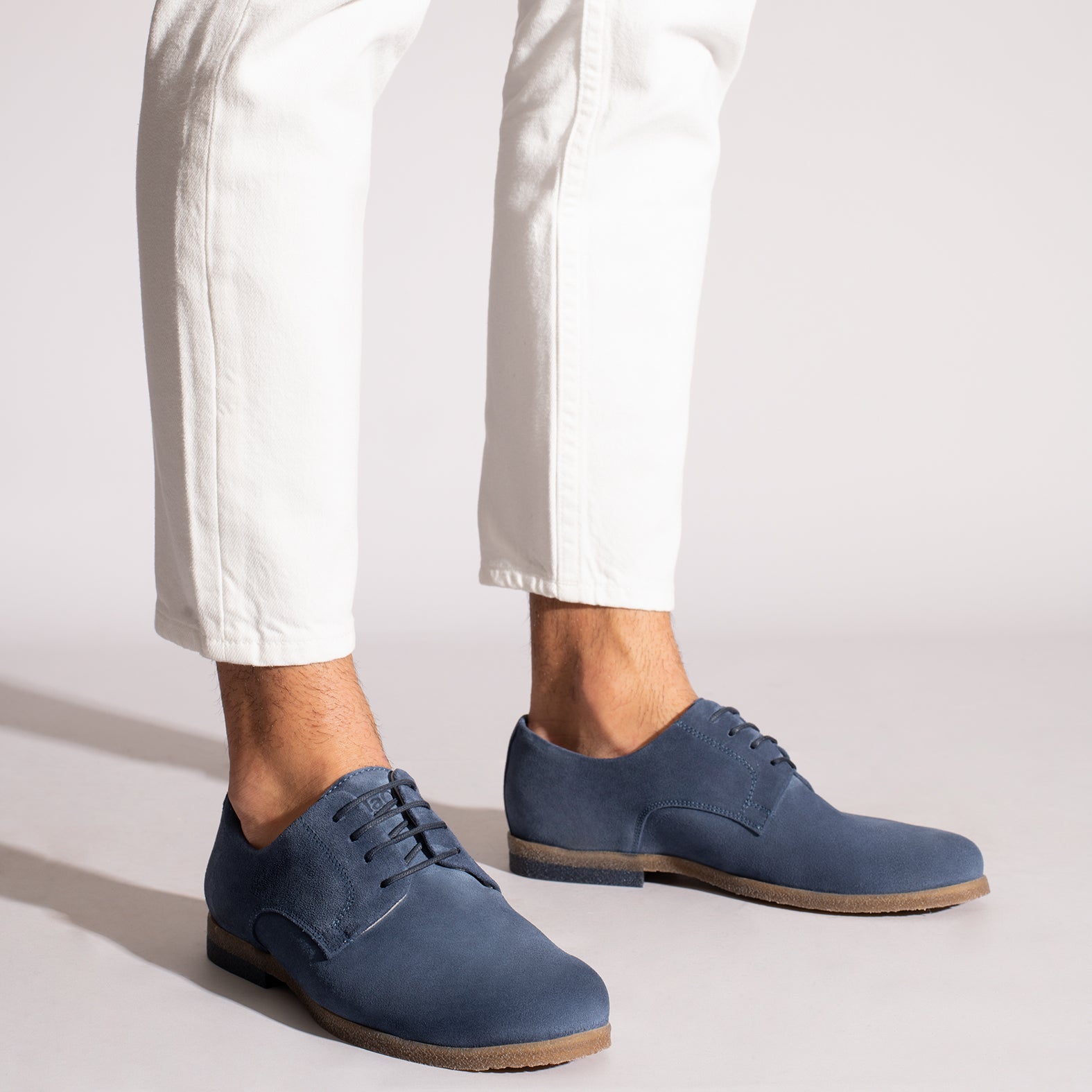 BLUCHER Zapatos para hombre de cordones AZULES