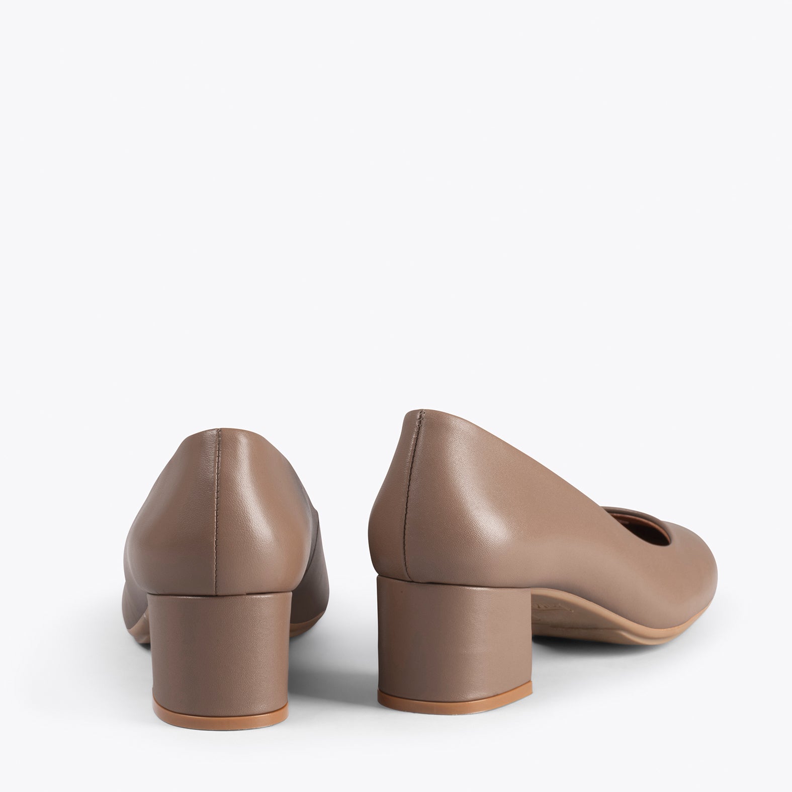 URBAN REDONDO SALON - Zapatos de tacón bajo de napa MARRÓN - miMaO ®