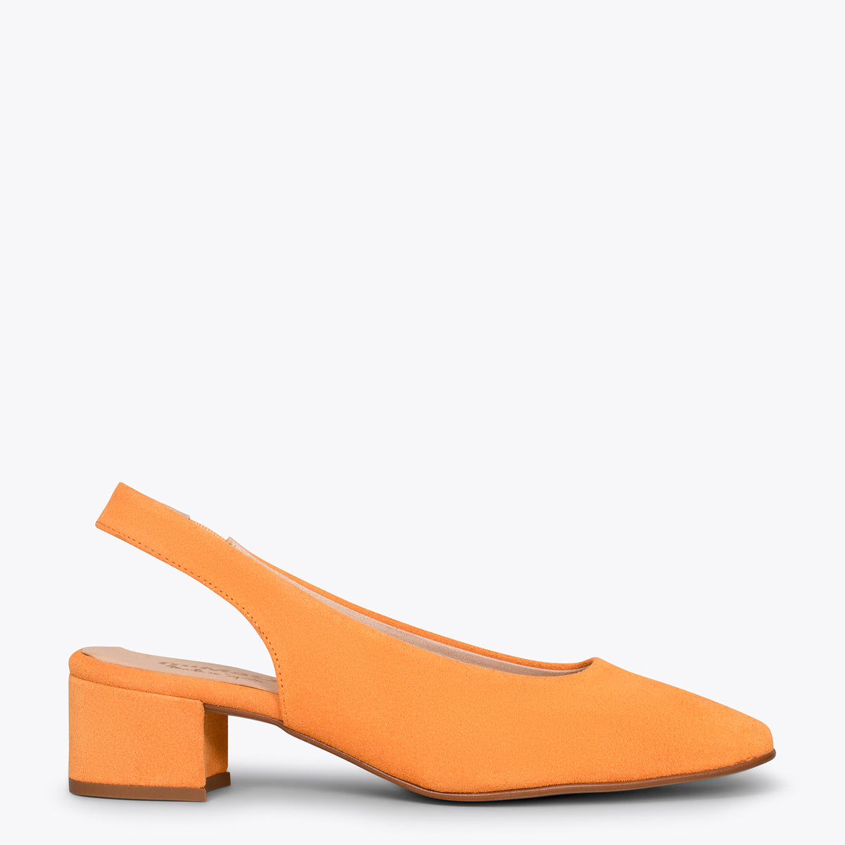 URBAN LADY – Zapatos de tacón destalonados NARANJA