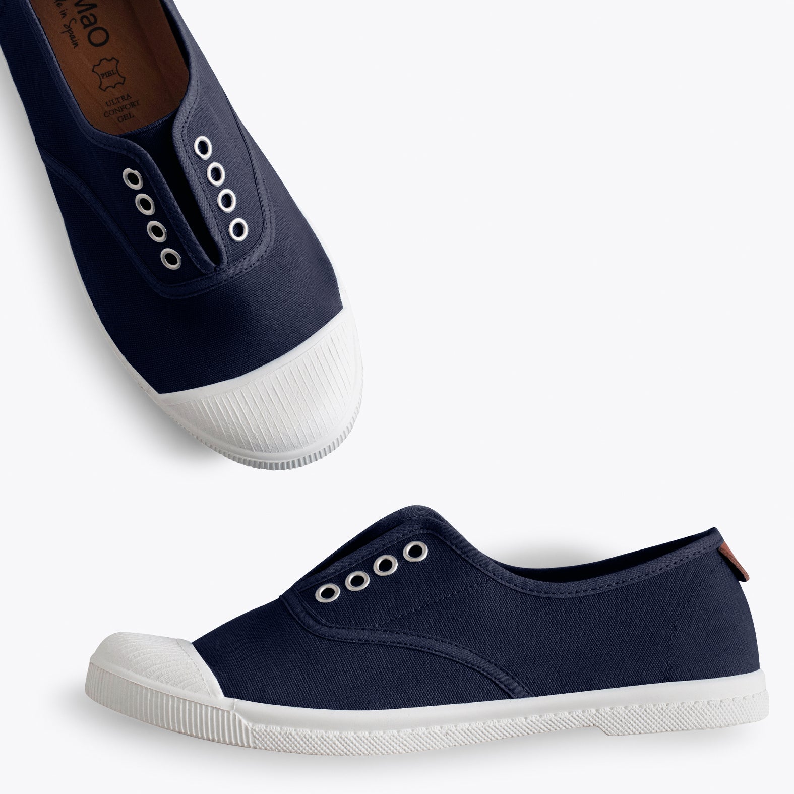 WAY - Zapatillas sin cordones de lona MARINO