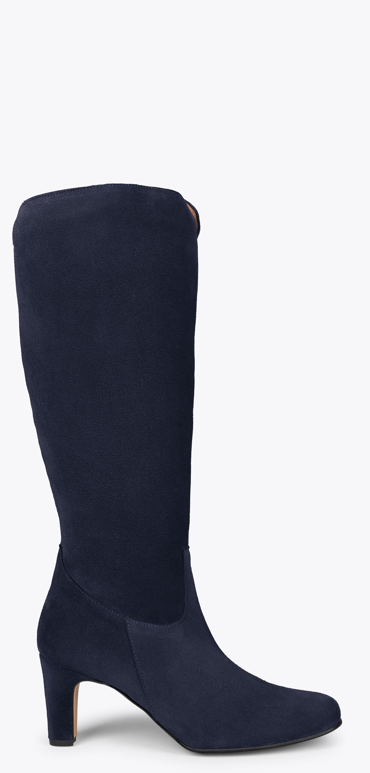 URBAN Rondes – Bottes à tige haute à talon BLEU MARINE