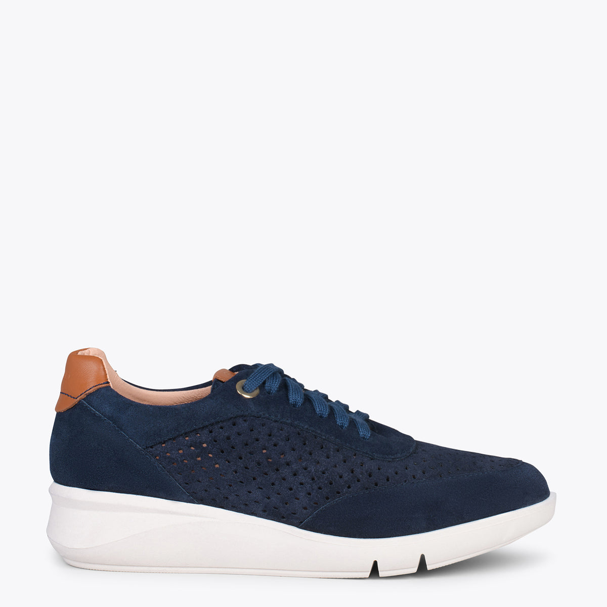 BLUCHER DEPORTIVO - Zapatillas con cuña para mujer MARINO