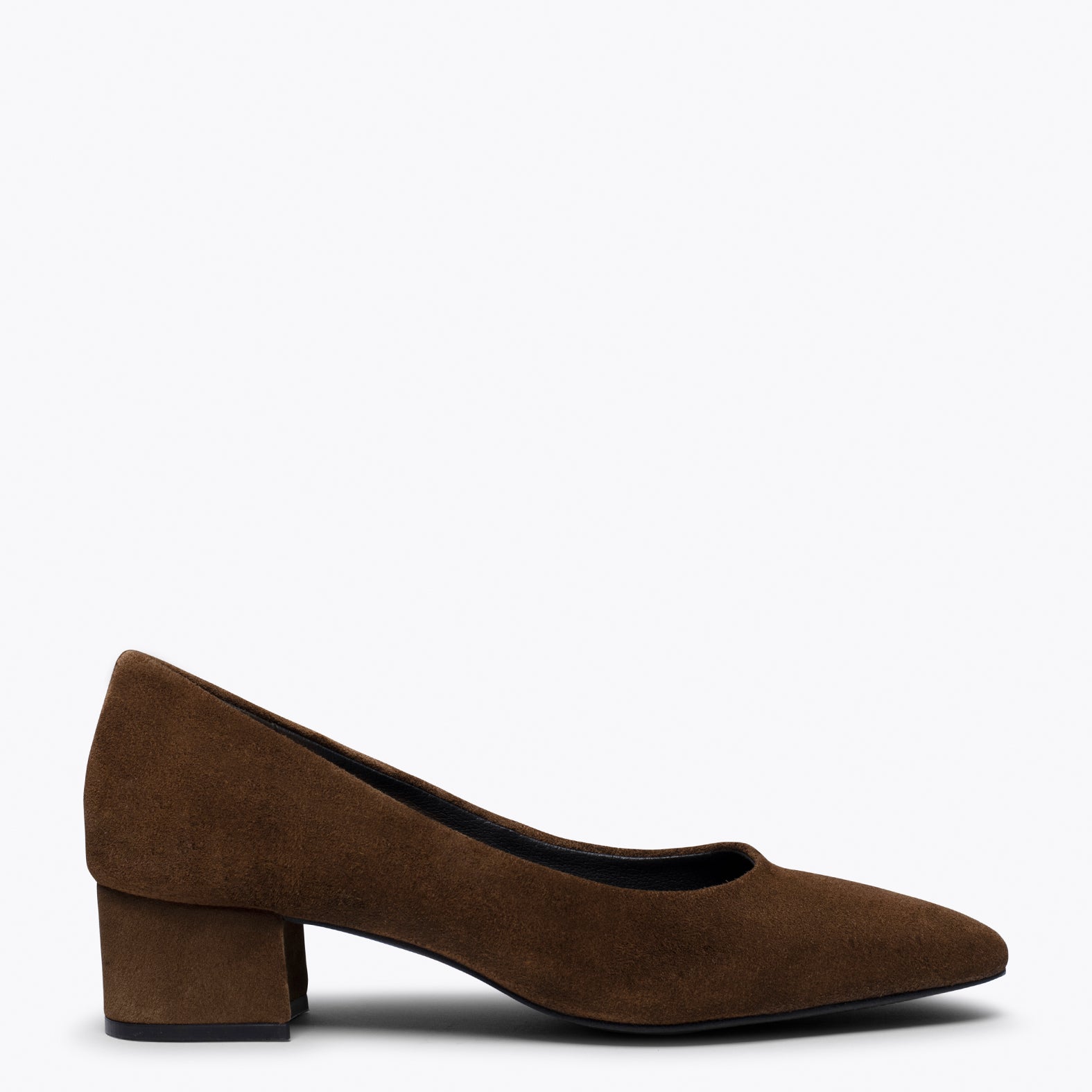 TREND – BROWN square pointed mid heel