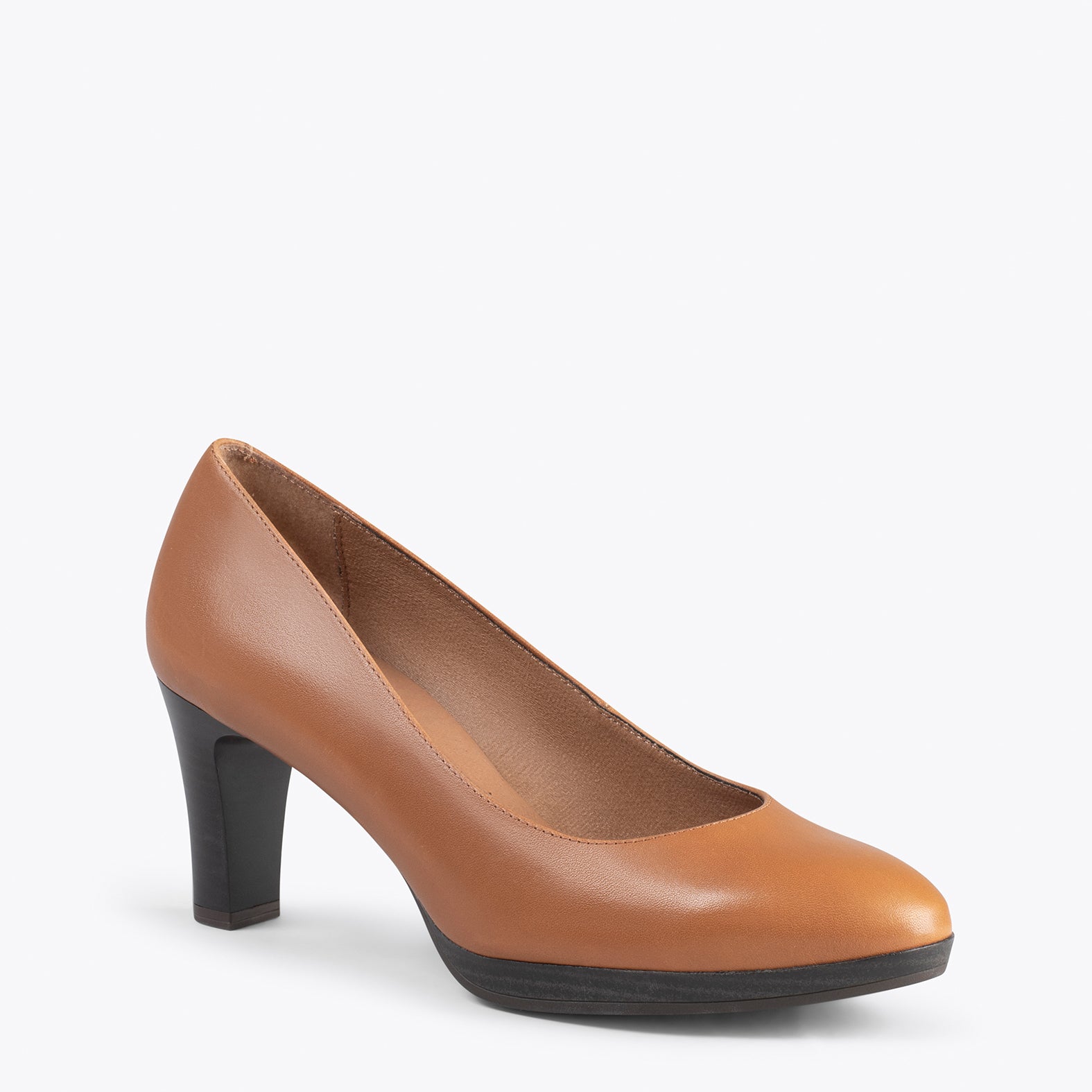 URBAN FLIGHT – BROWN high heels with platform