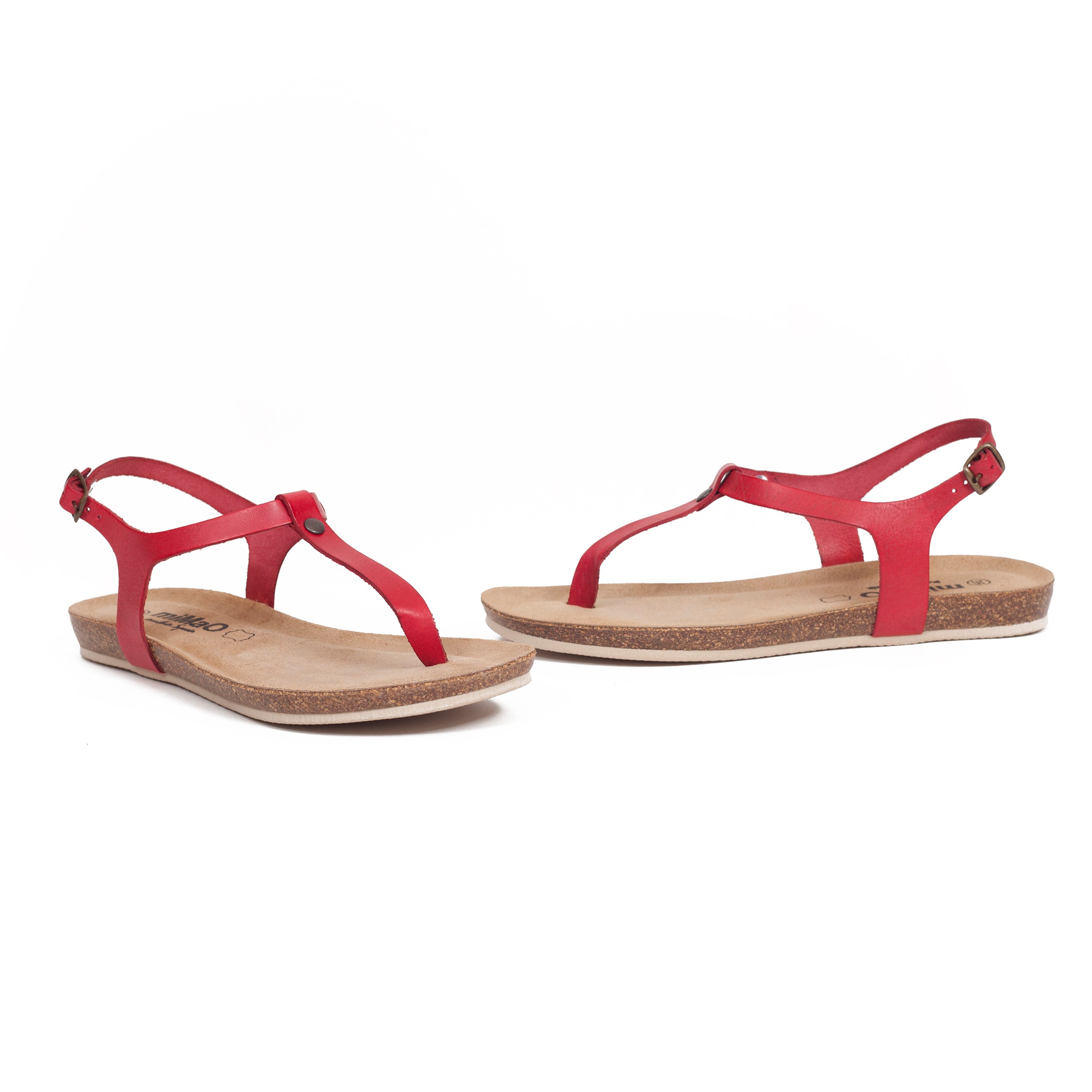 Sandalias planas dedo BIO CONFORT Rojo -Special Price- - miMaO ShopOnline