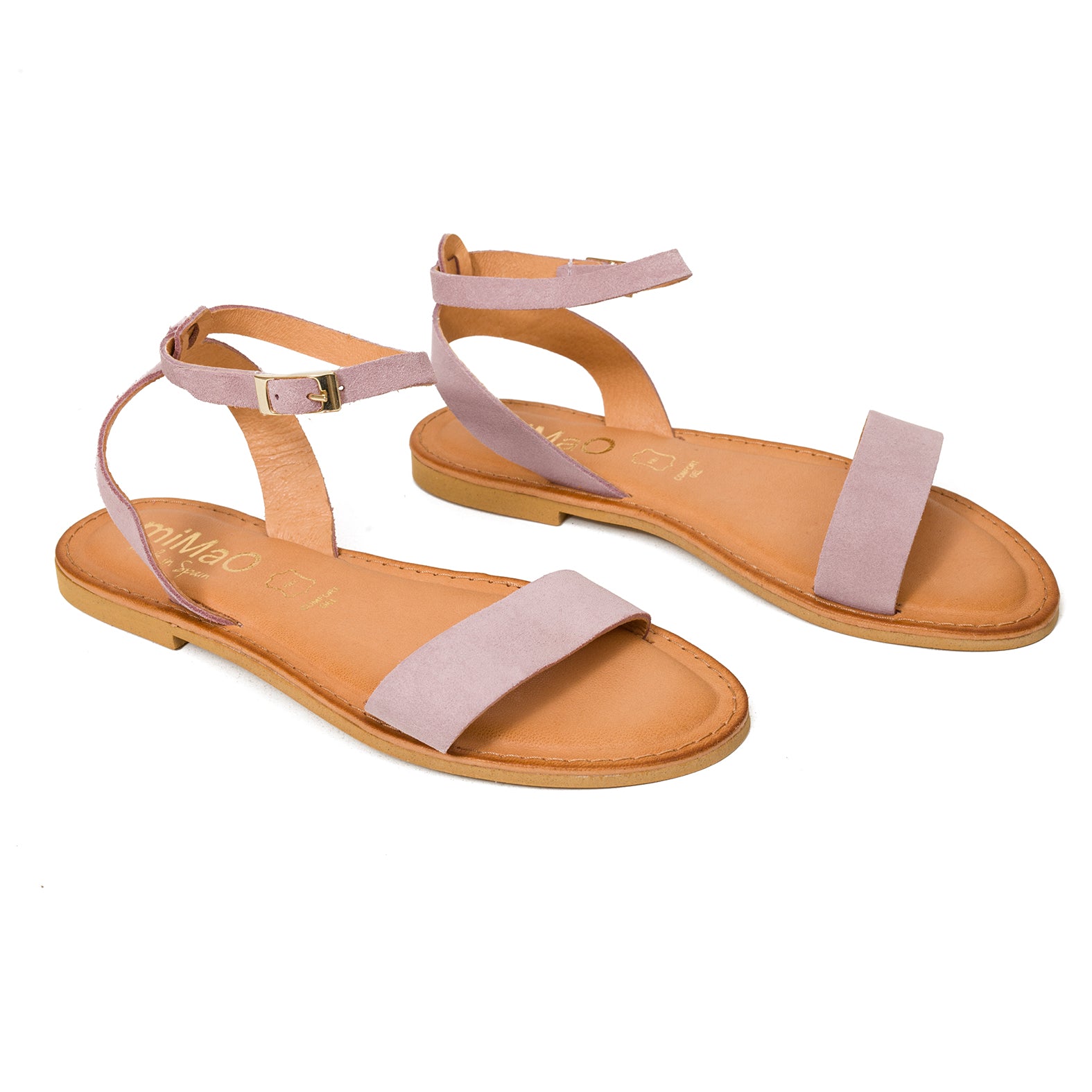 BRACELET - Sandales plates avec bracelet ROSE