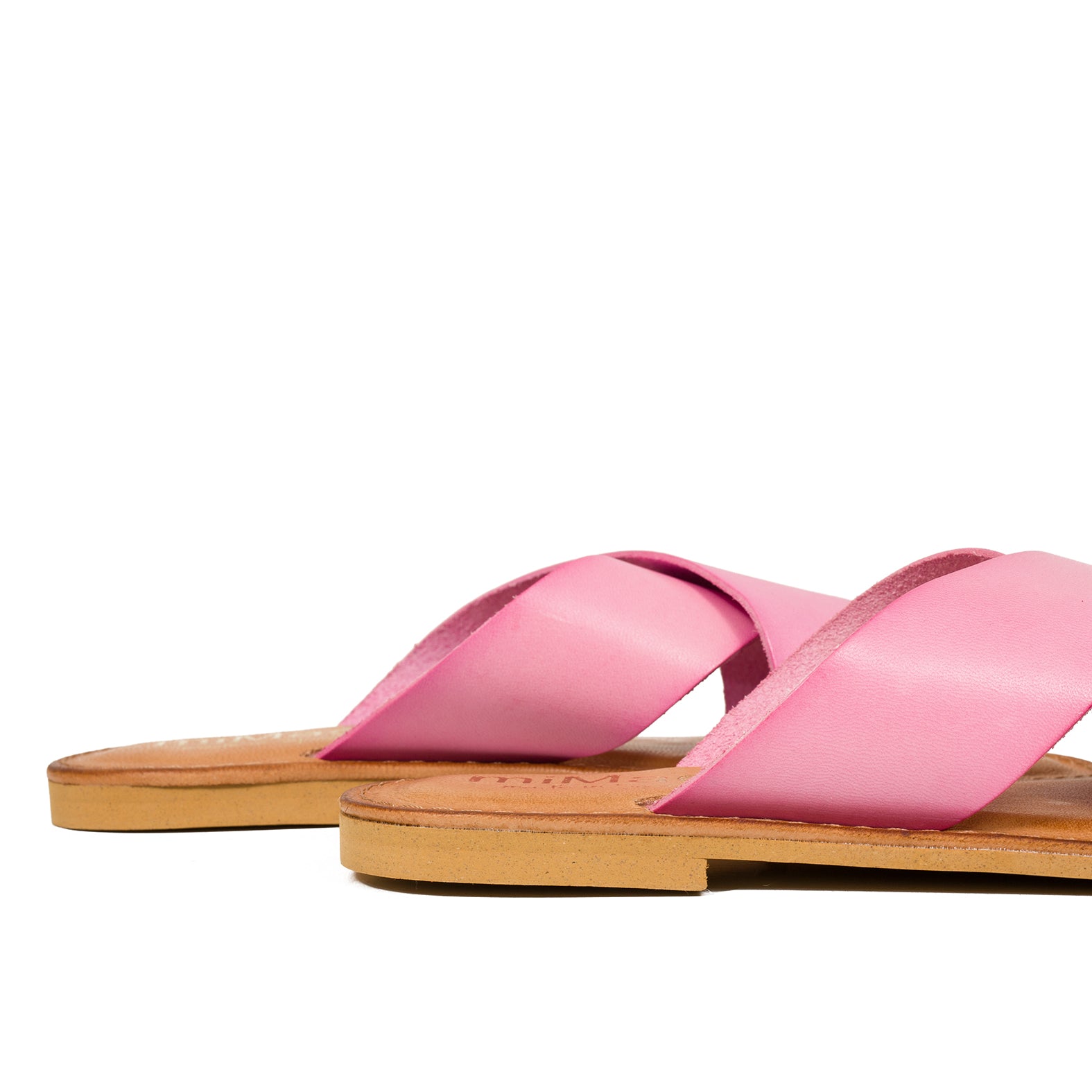 CHANCLA – Sandalia plana cruzada ROSA - miMaO ShopOnline