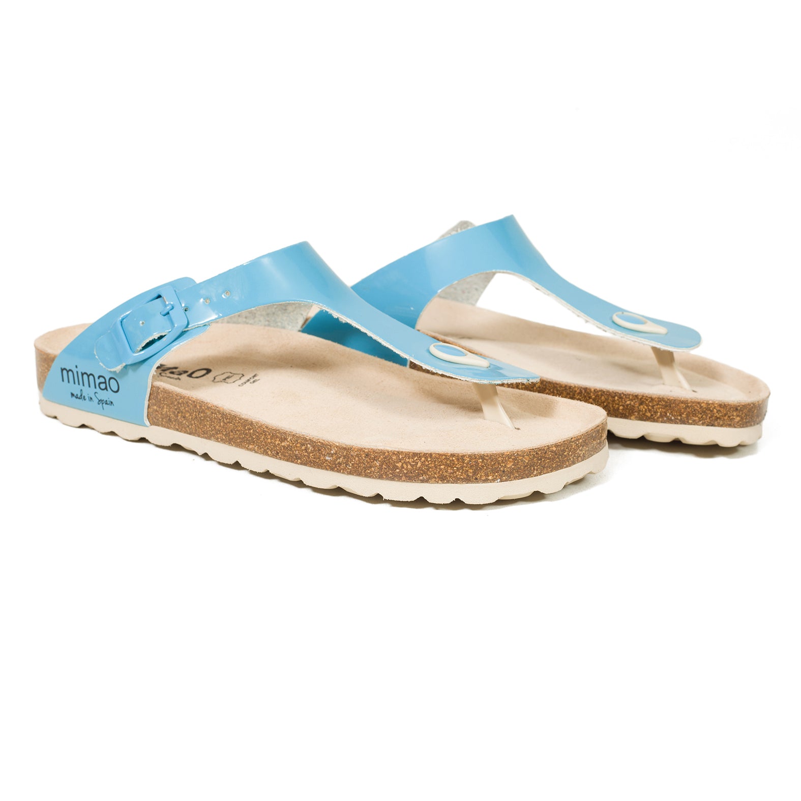 BLOG - Sandalia plana BIO de dedo AZUL - miMaO ShopOnline