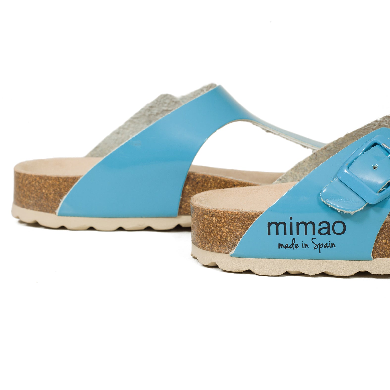BLOG - Sandalia plana BIO de dedo AZUL - miMaO ShopOnline