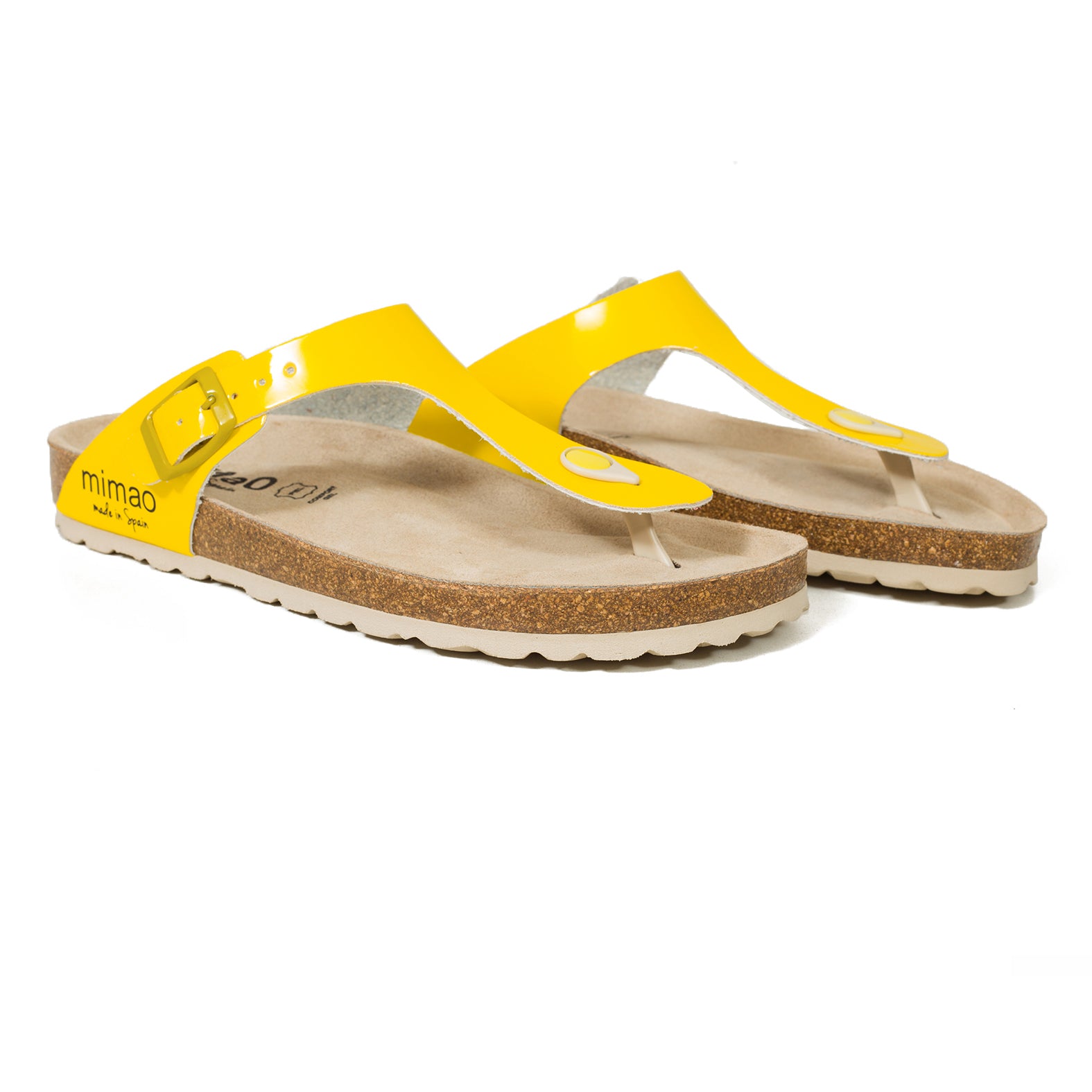 BLOG- Sandalia plana BIO de dedo AMARILLA - miMaO ShopOnline