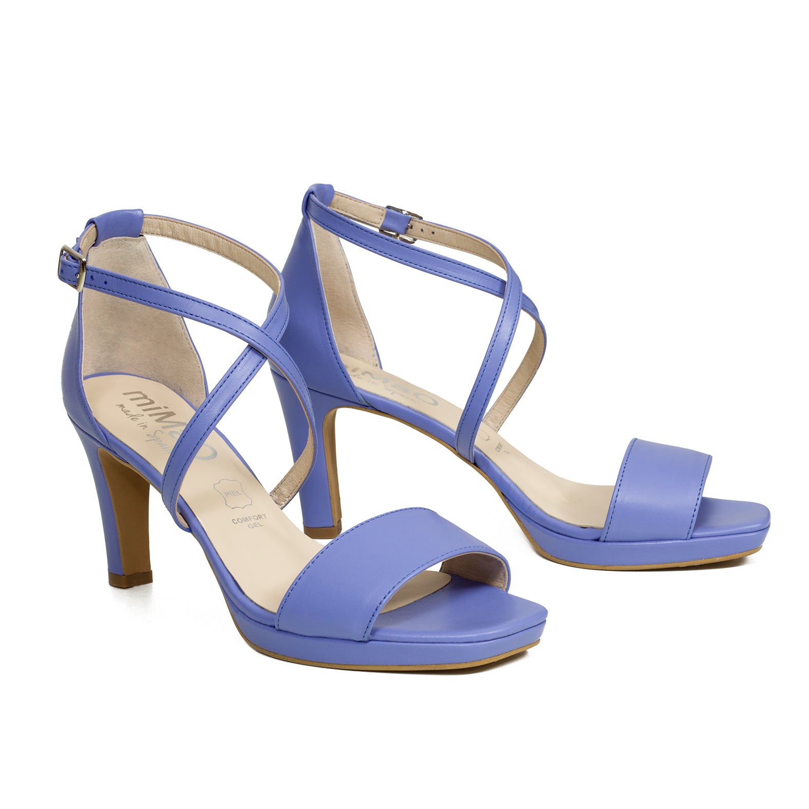 CRUZADA Sandalias plataforma tiras AZUL LAVANDA - miMaO ShopOnline