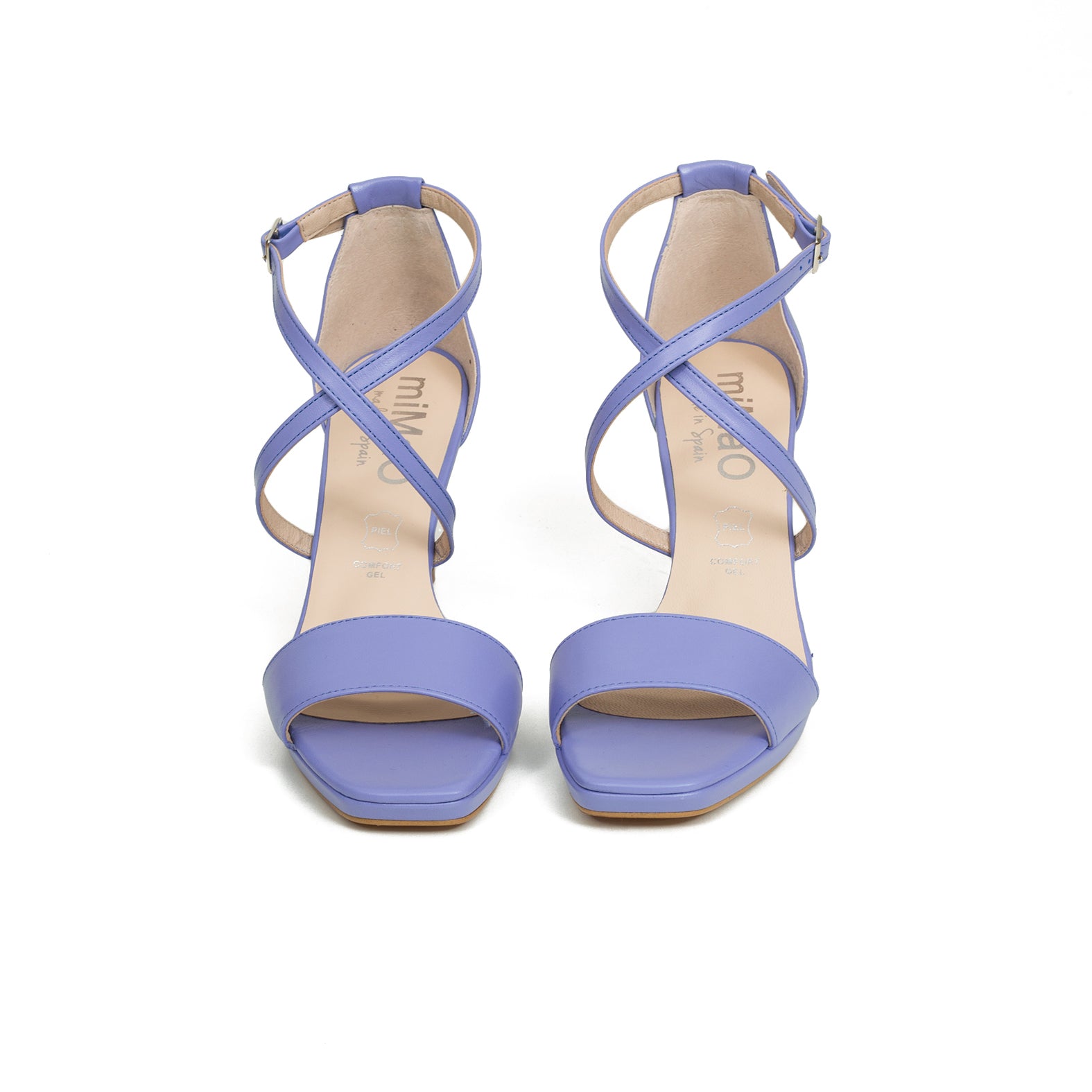 CRUZADA Sandalias plataforma tiras AZUL LAVANDA