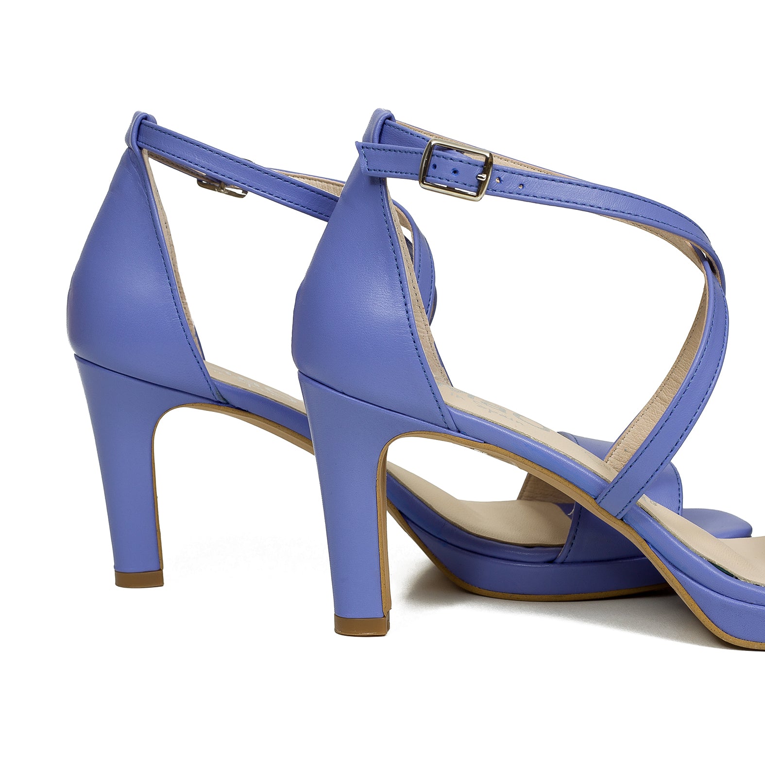 CRUZADA Sandalias plataforma tiras AZUL LAVANDA - miMaO ShopOnline