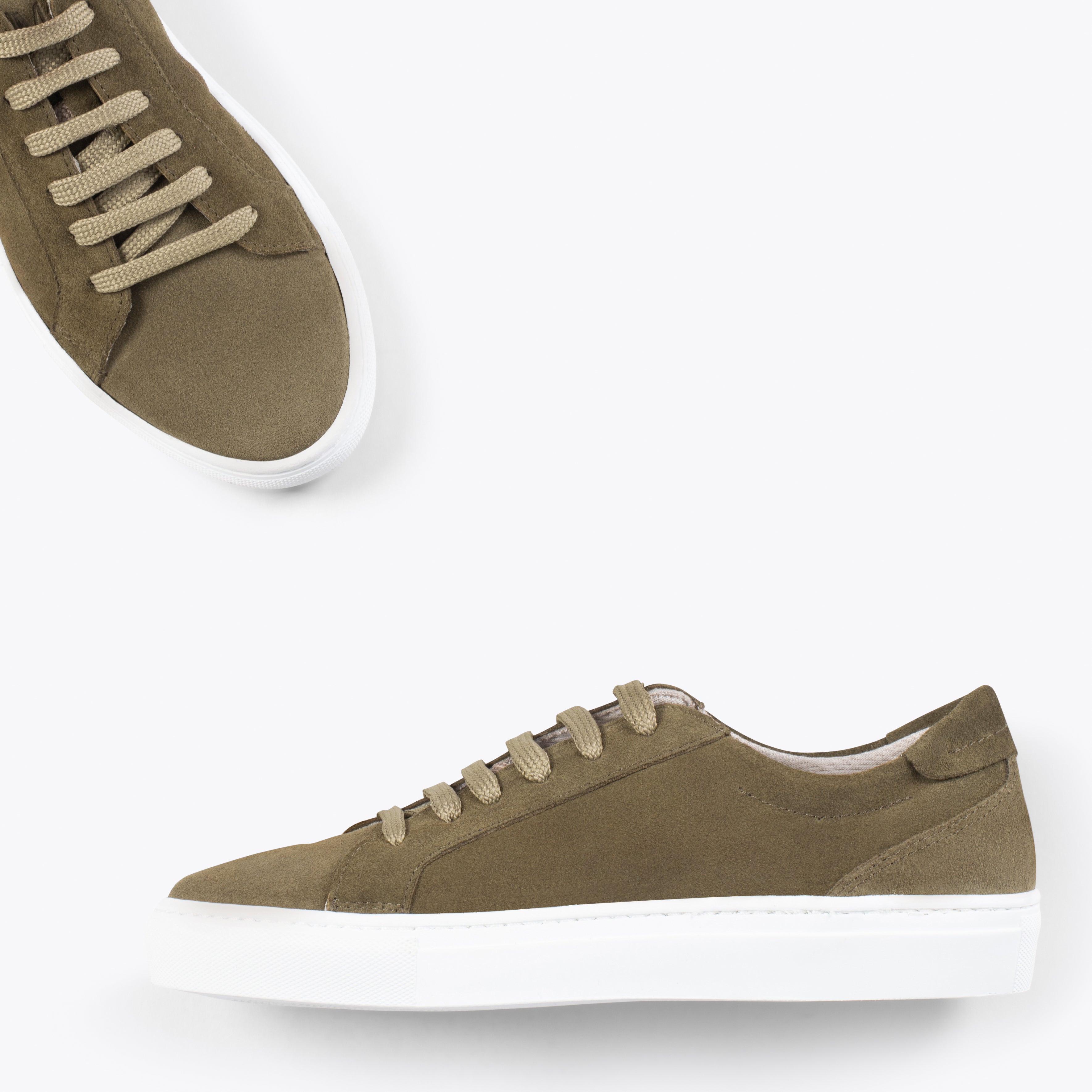 ENJOY – GREEN suede lifestyle sneakers