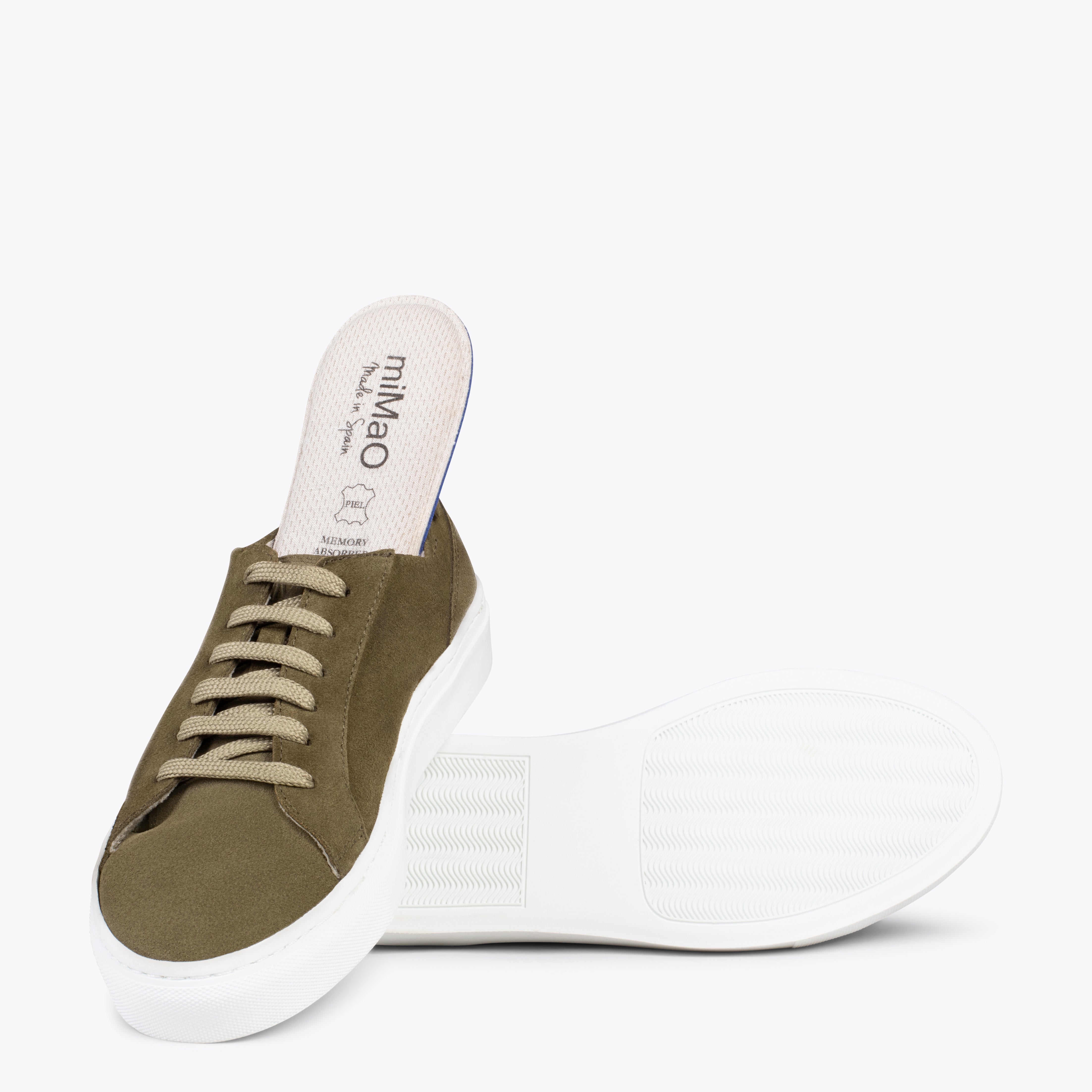 ENJOY – GREEN suede lifestyle sneakers