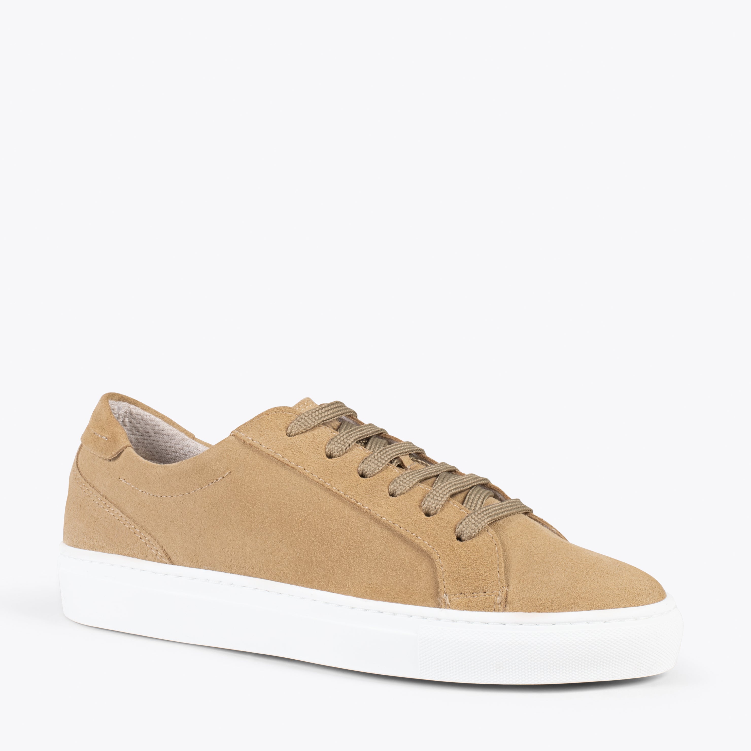 ENJOY – TAUPE suede lifestyle sneakers