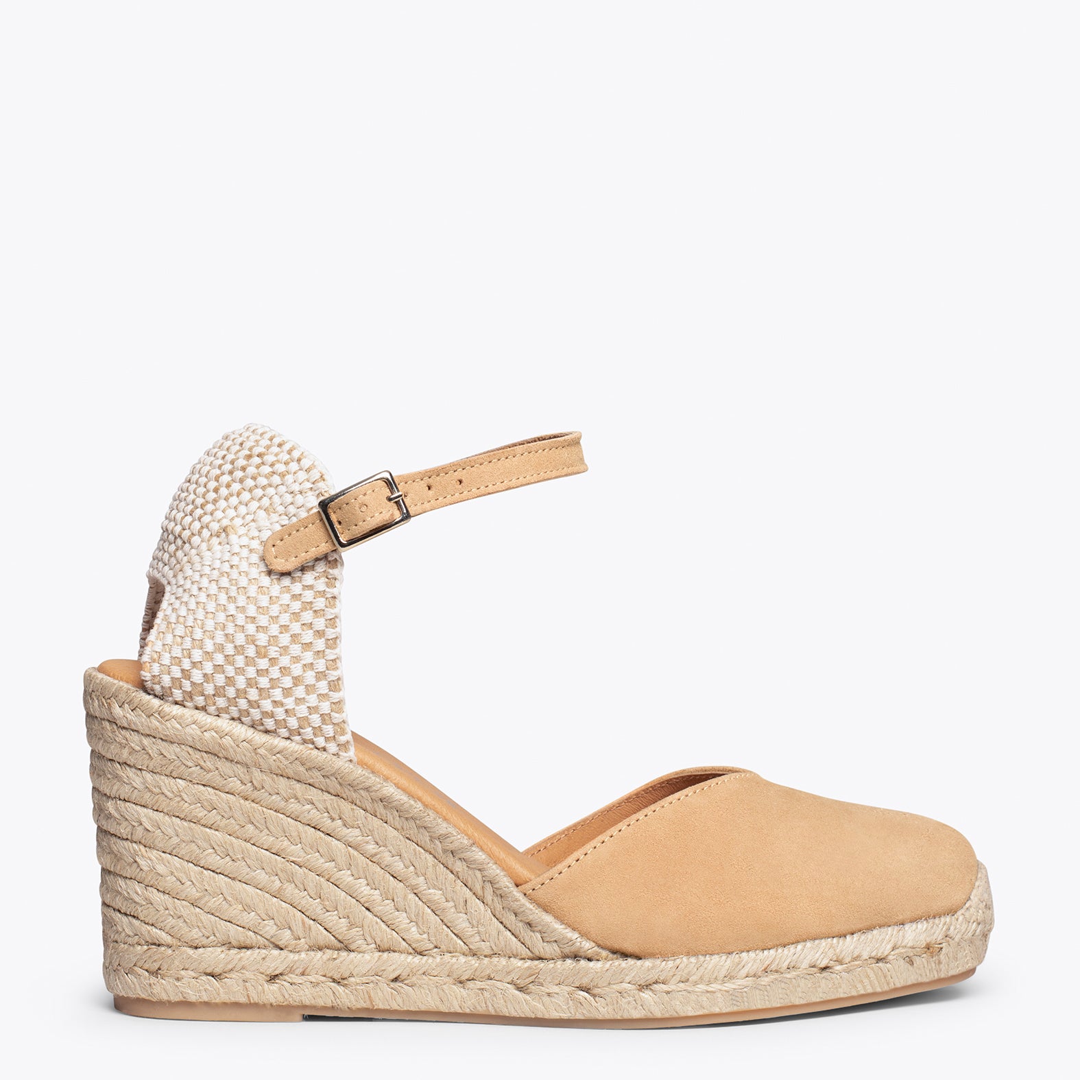 NERJA - Espadrilles talon haut BEIGE