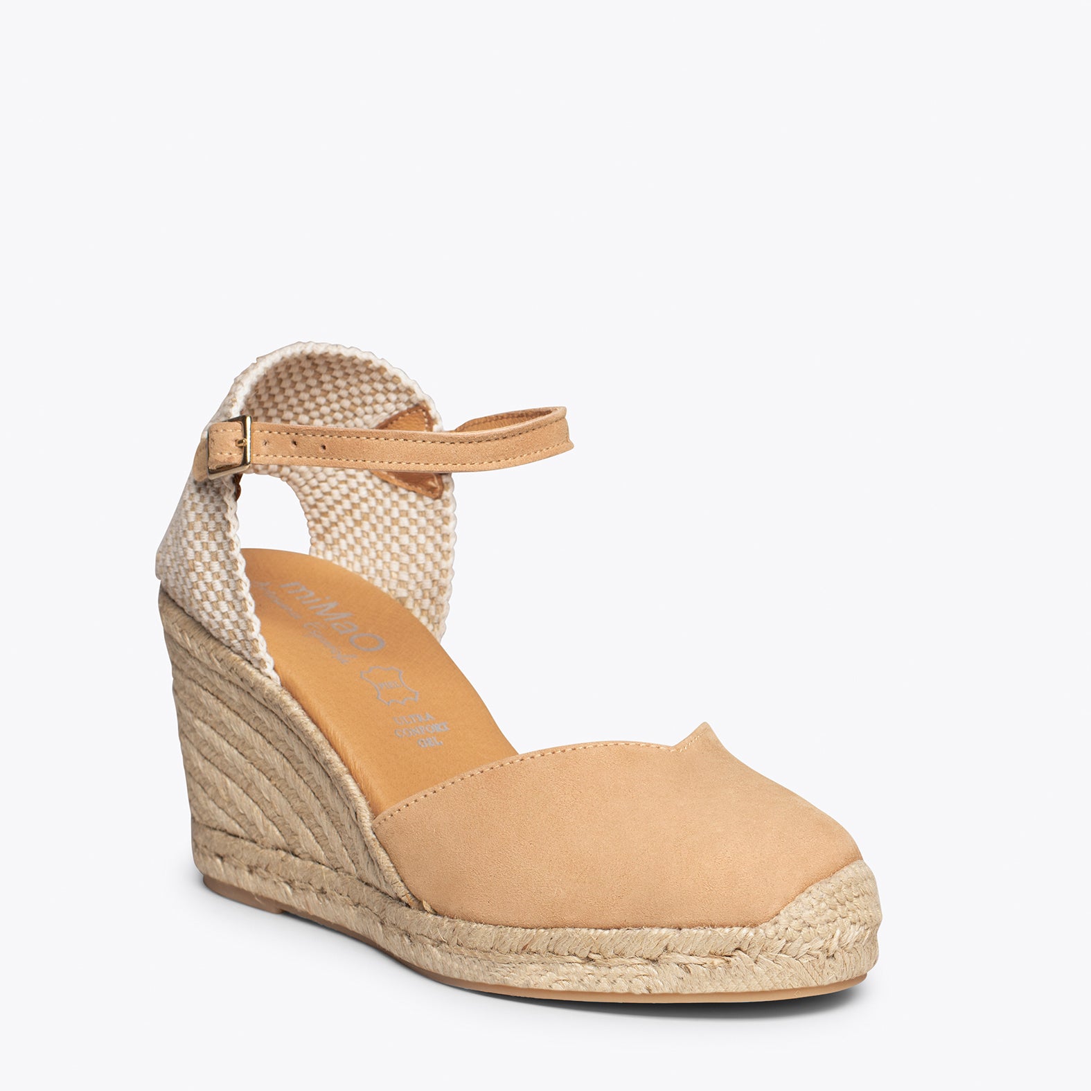 NERJA - Espadrilles talon haut BEIGE