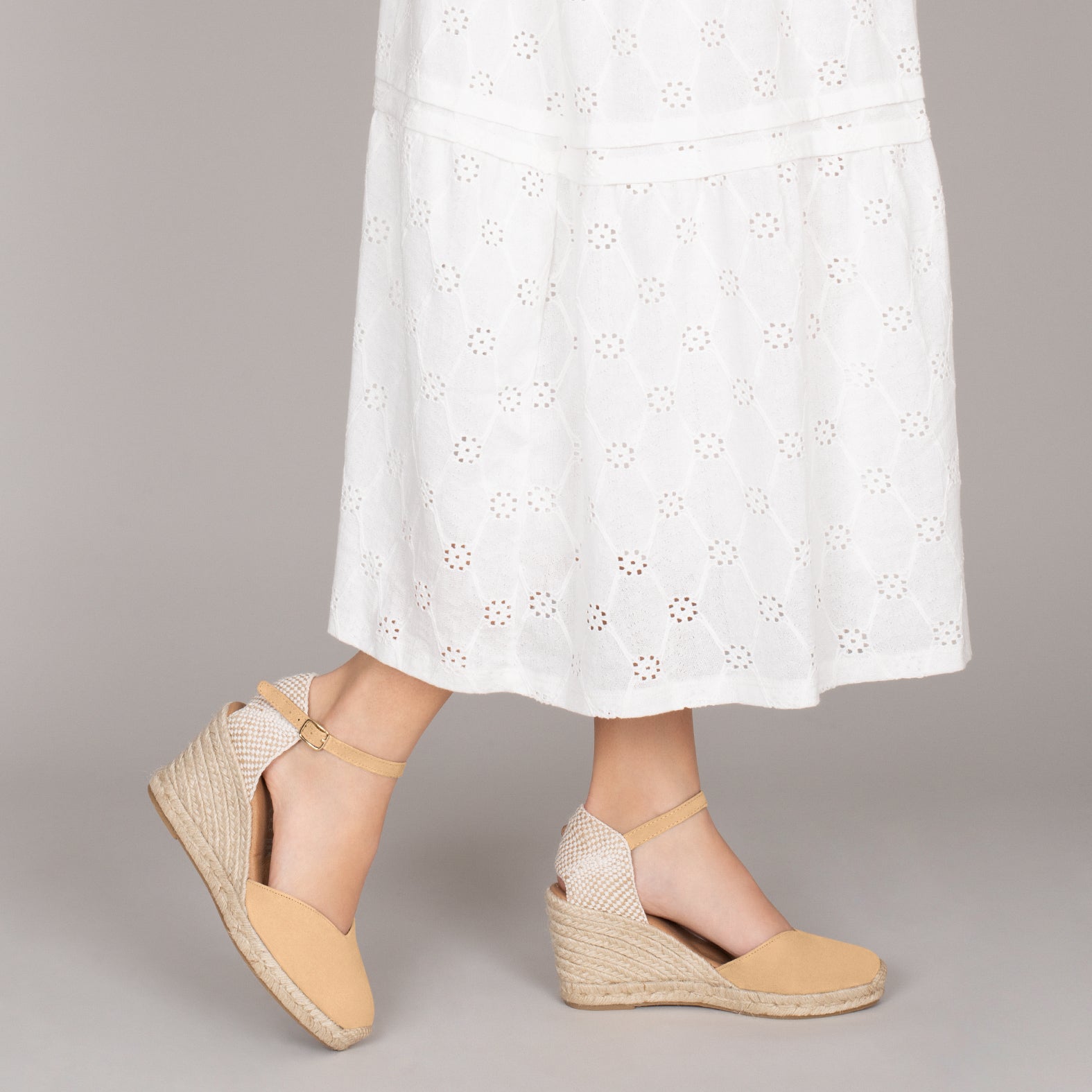 NERJA – BEIGE wedge espadrille