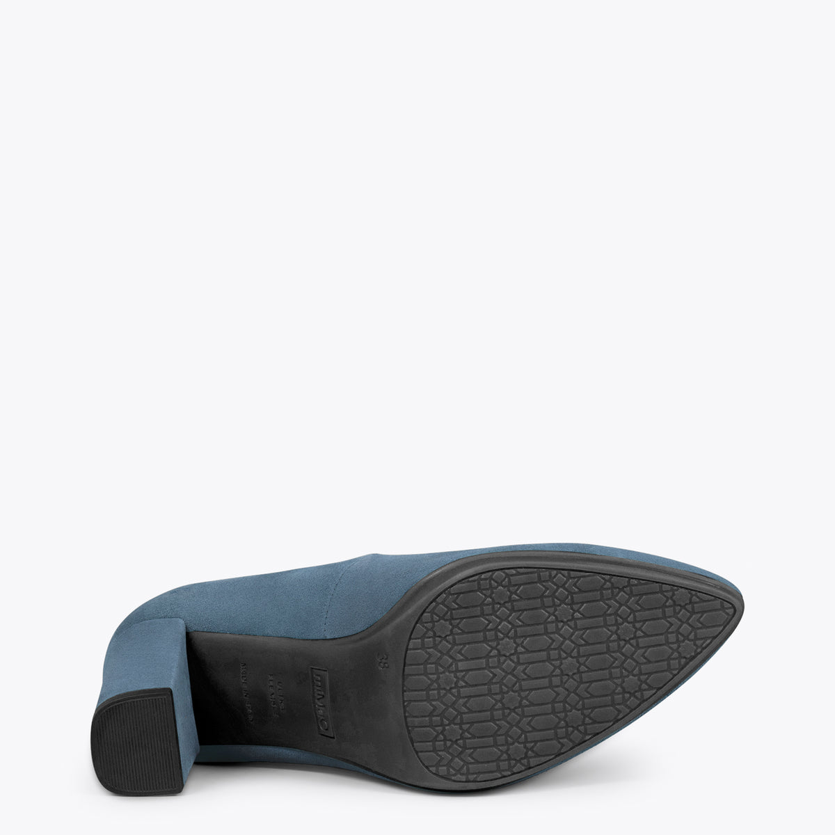URBAN – Zapatos de tacón alto de ante AZUL