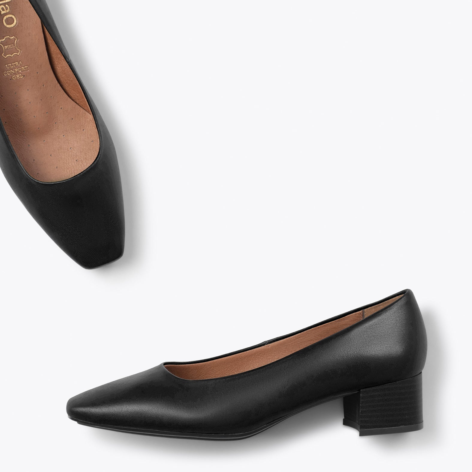 URBAN LADY - Zapatos de tacón bajo de napa NEGRO - miMaO ®