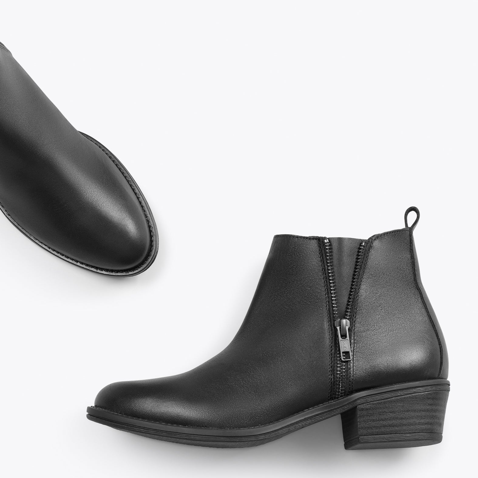 BASIC – Botines bajos para mujer NEGRO