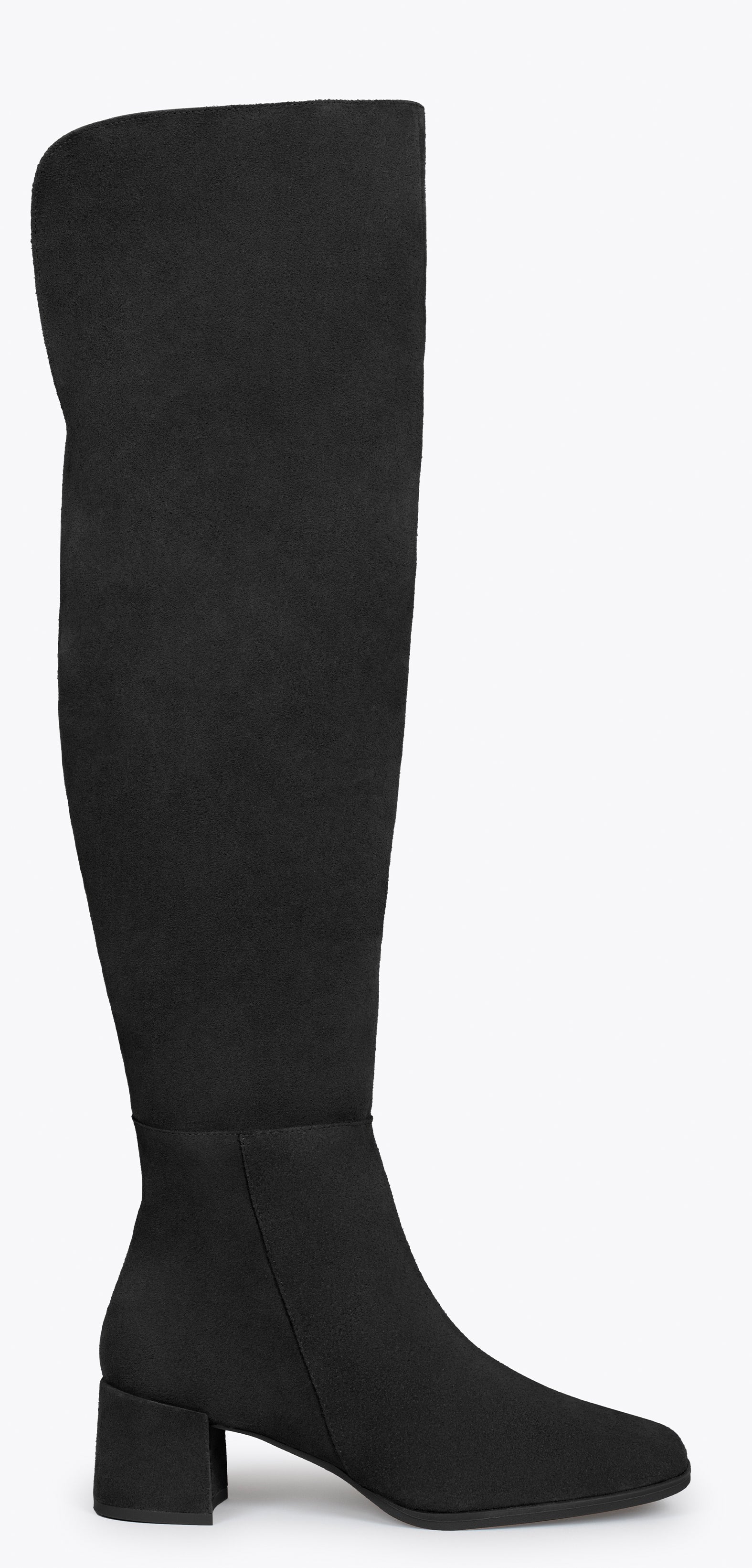 MOSQUETERAS Botas altas de serraje NEGRO miMaO