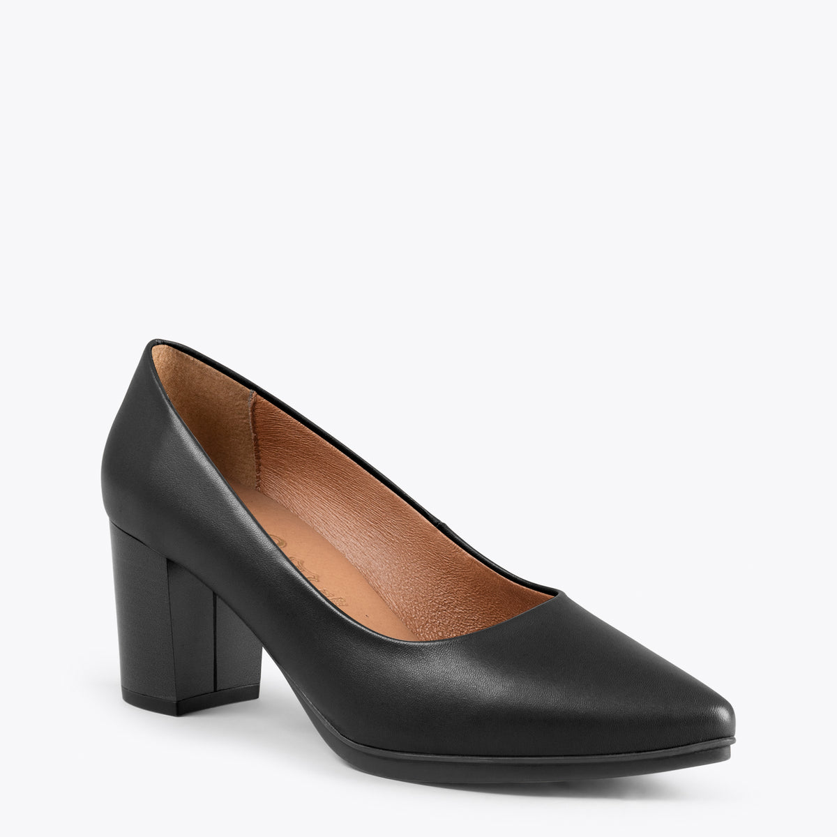 URBAN S SALON – Zapatos de tacón medio de napa NEGRO - miMaO ®