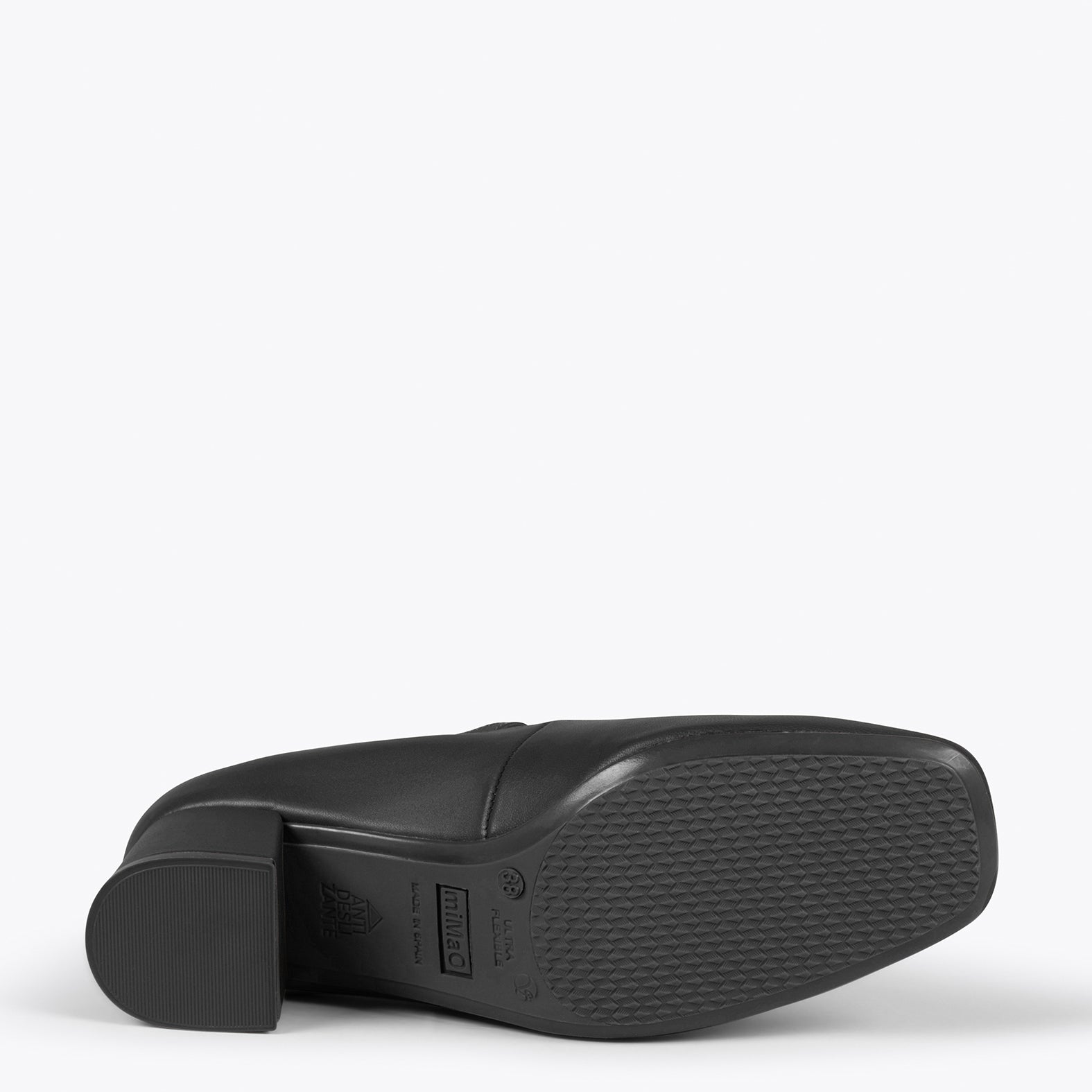 BELLA – BLACK nappa leather mary-jane shoes