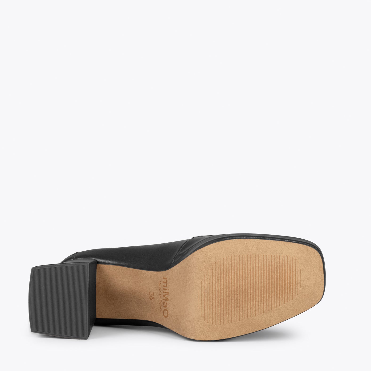 ANNETTE – Mocasines de mujer con tacón y plataforma NEGRO