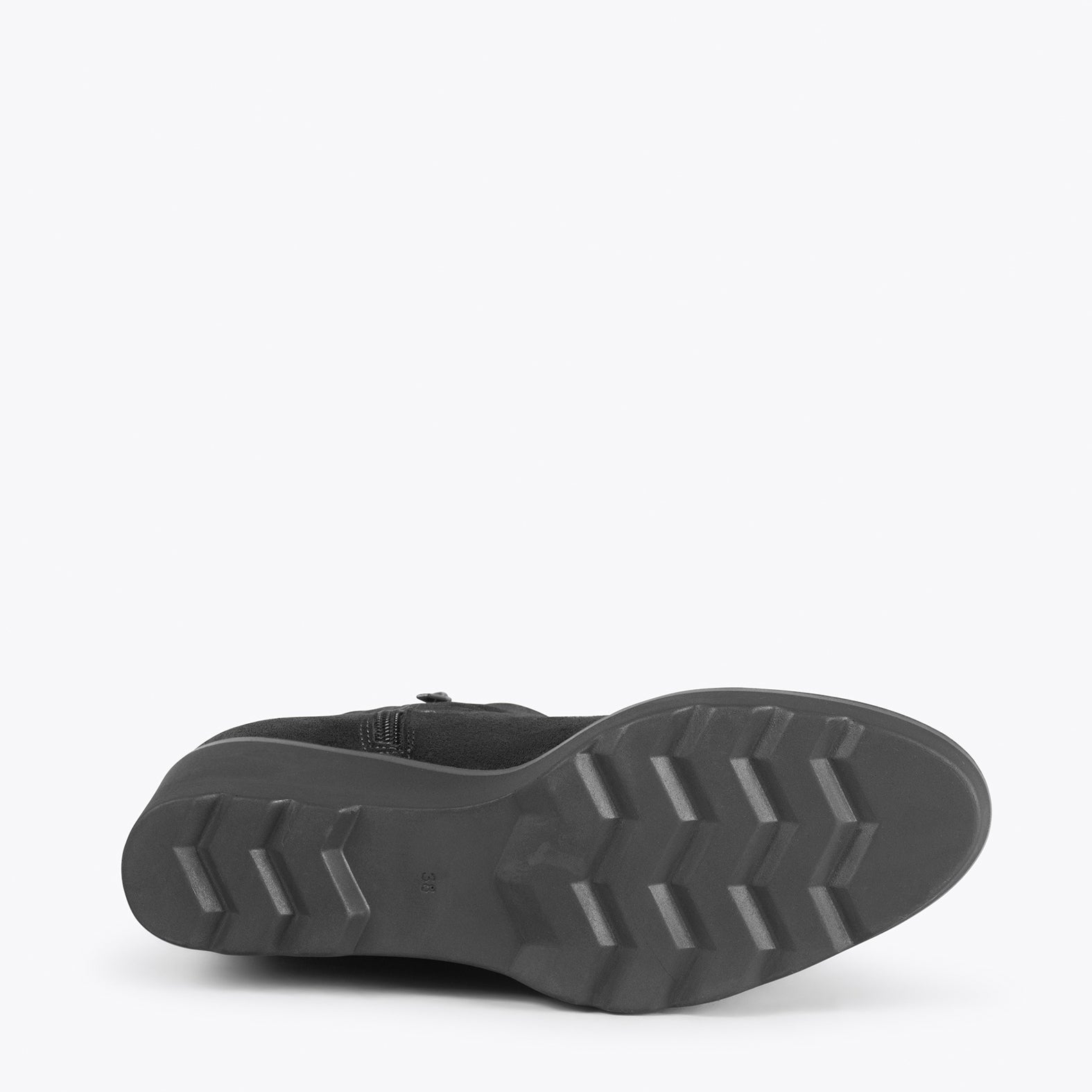 JEANS – Botines con caña media y plataforma NEGRO - miMaO ®