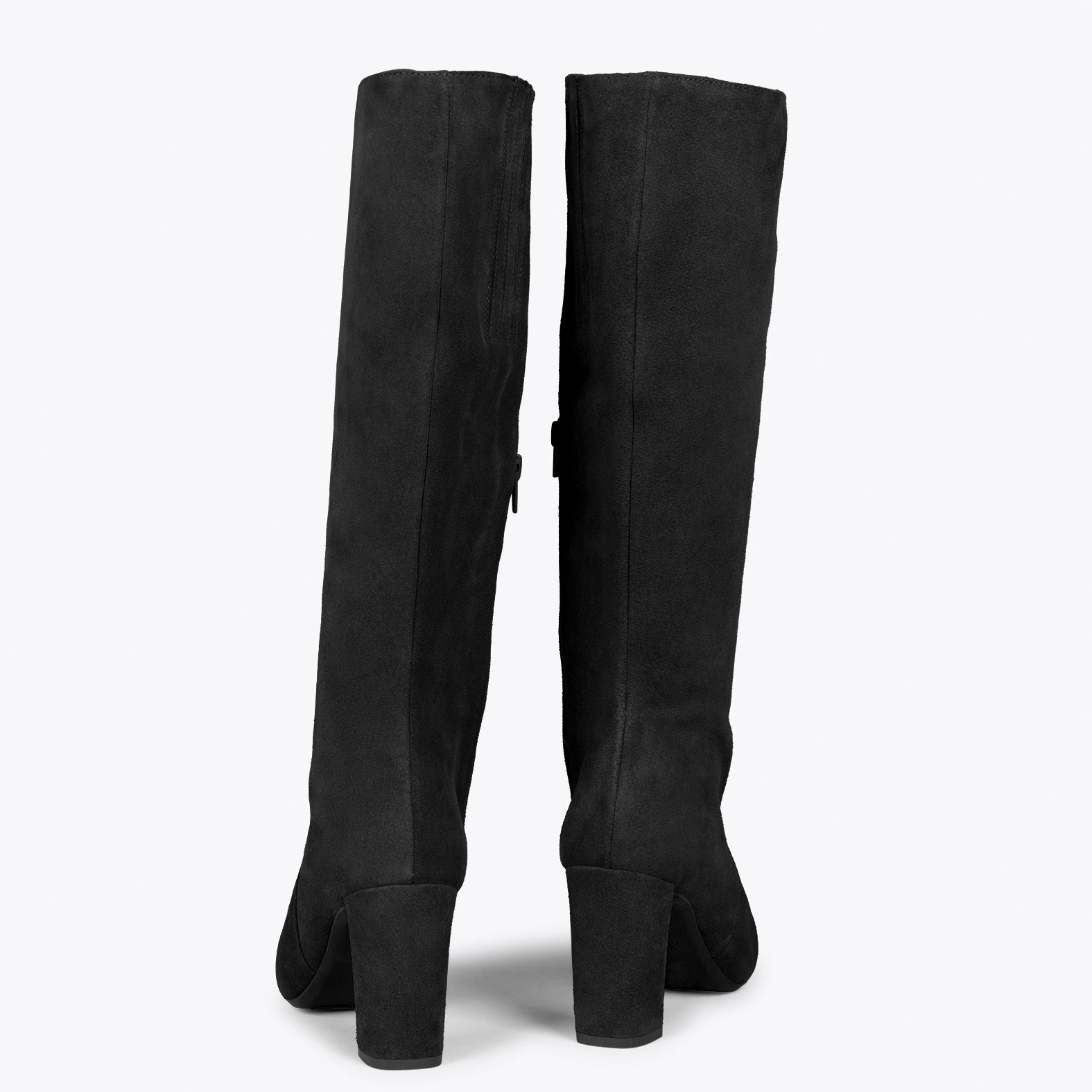 URBAN - Botas Altas de serraje con cremallera NEGRO