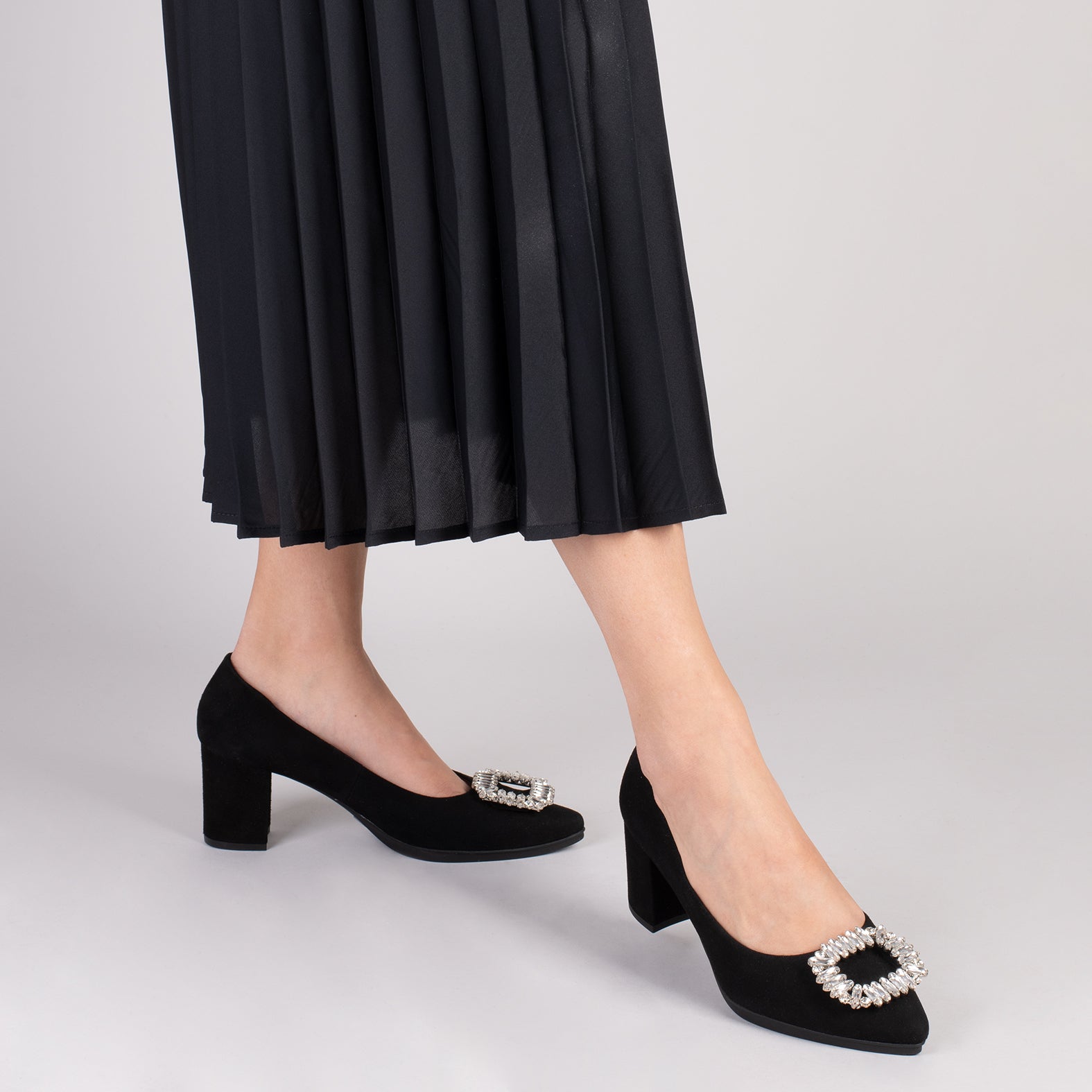 URBAN S CRISTAL - Zapatos de tacón con pedrería NEGRO - miMaO ®