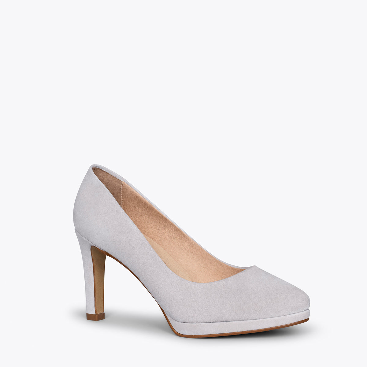 PLATAFORMA - Zapatos de tacón alto y plataforma GRIS