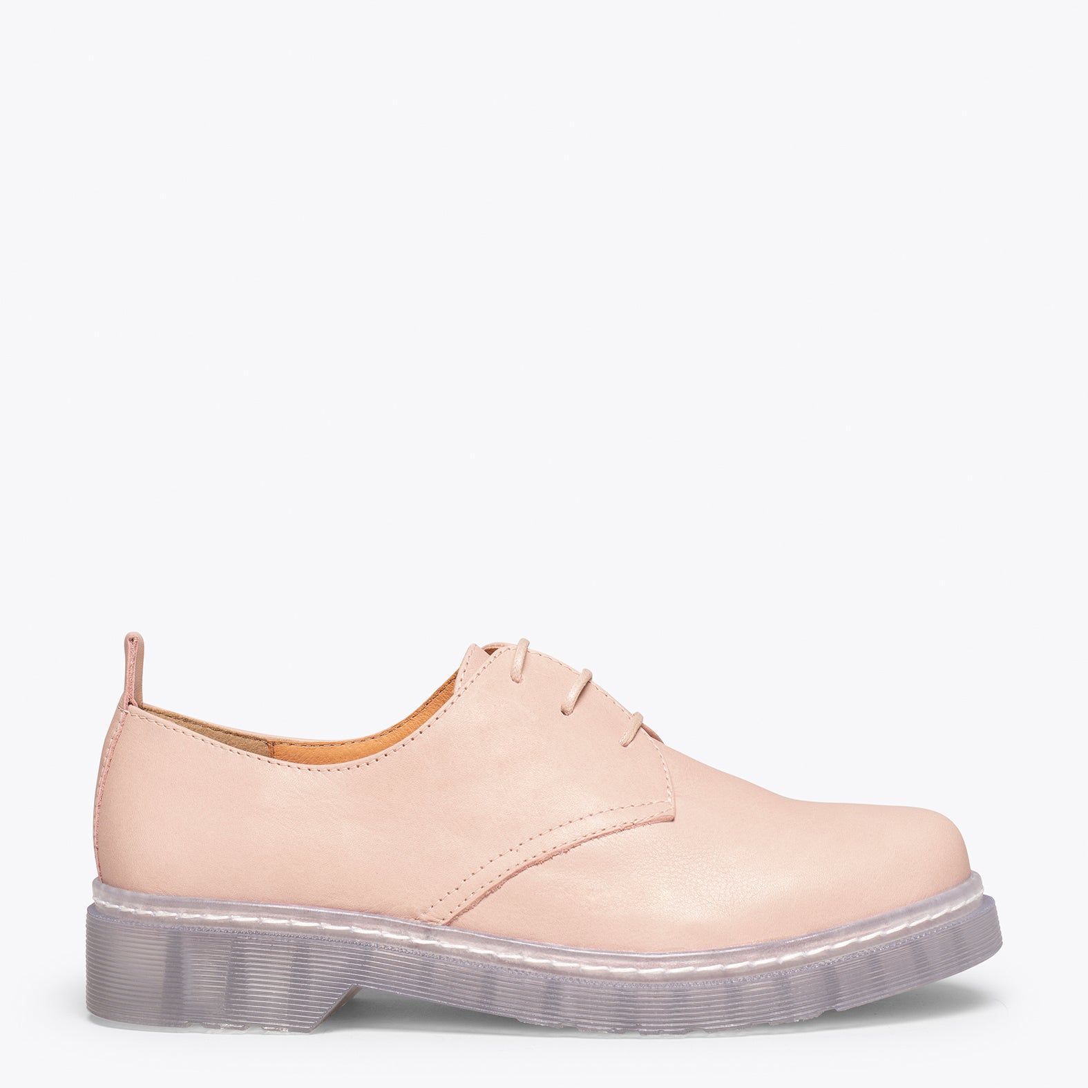 ANGLAIS Chaussure lacets pour femme NUDE