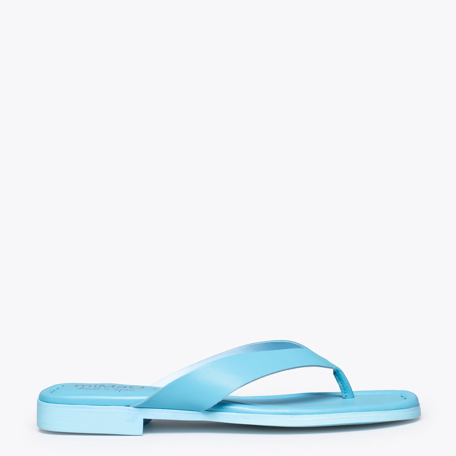 FLIP FLOP - Sandalias de dedo planas AZULES