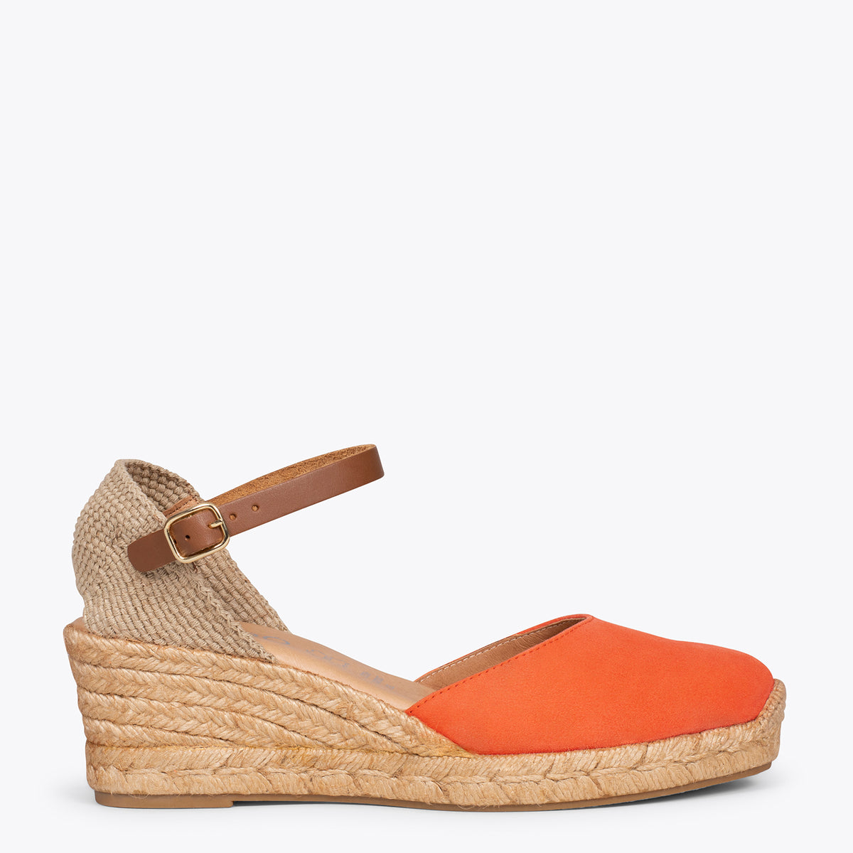 ALTEA - ORANGE mid-wedge espadrille